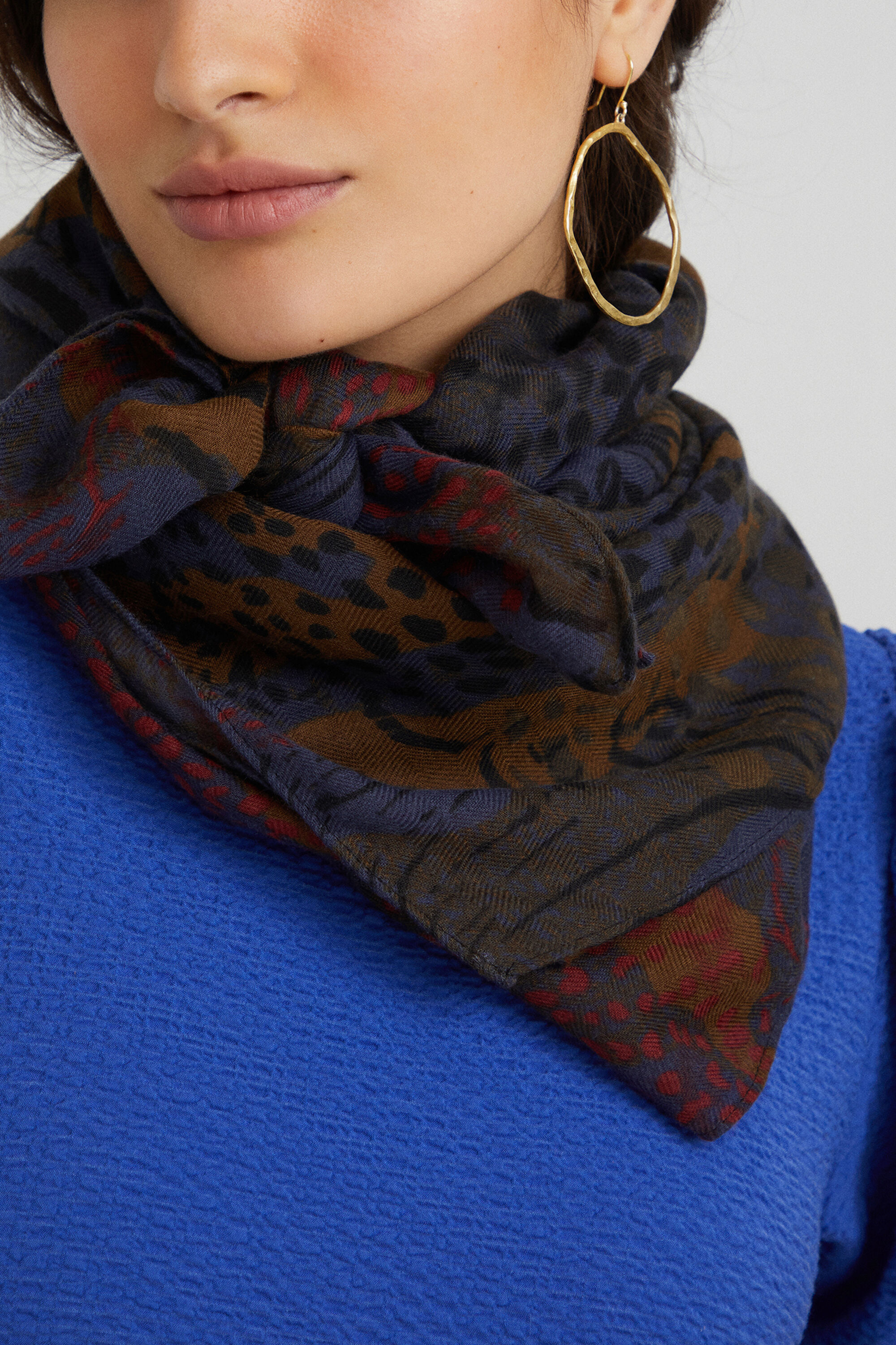 Foulard grande animal print