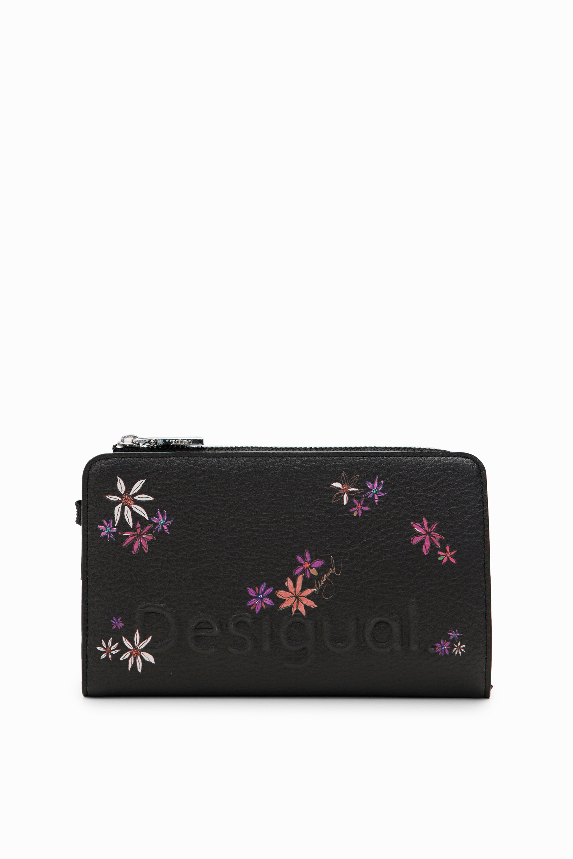 Cartera grande flores