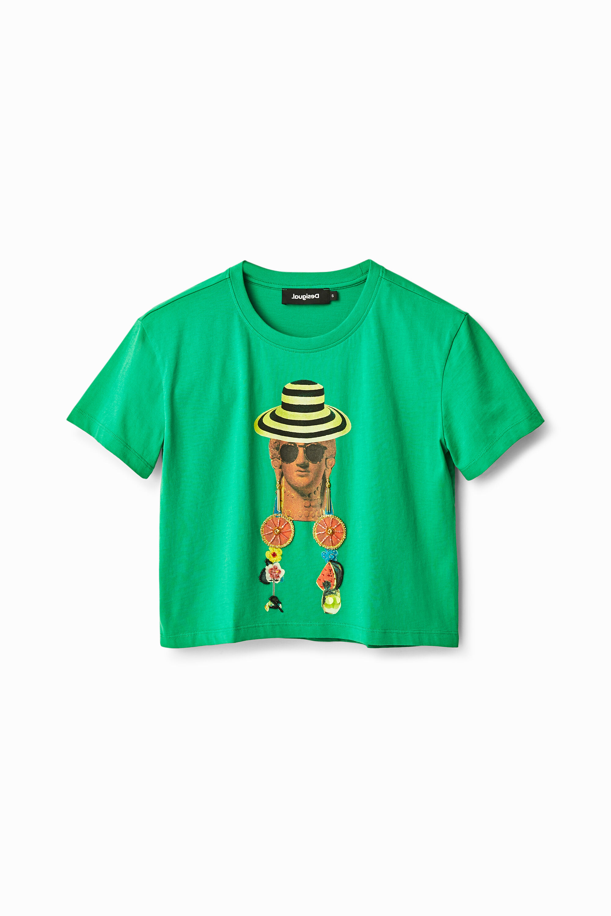 Camiseta cropped arty
