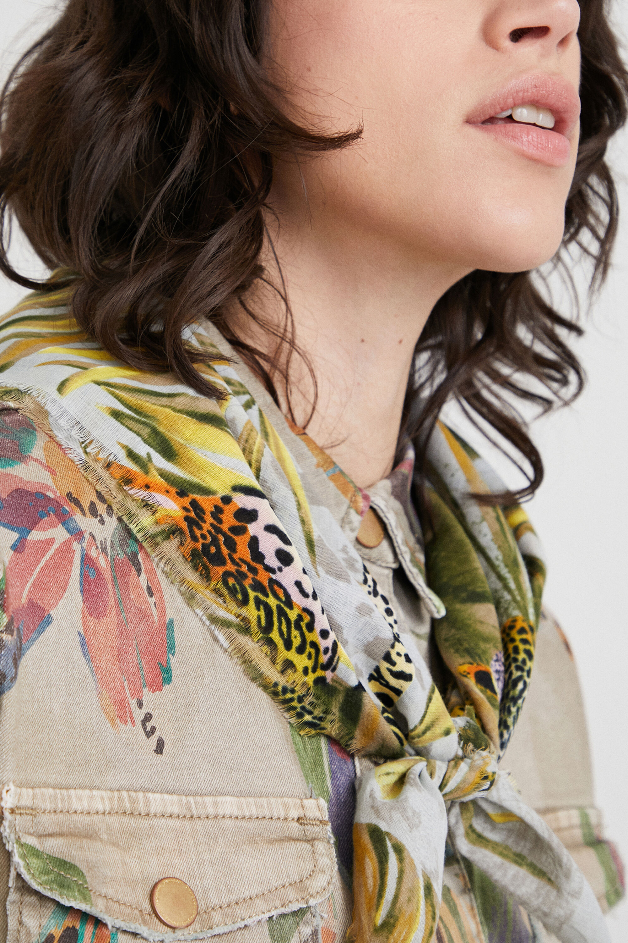 Foulard camoflower selva