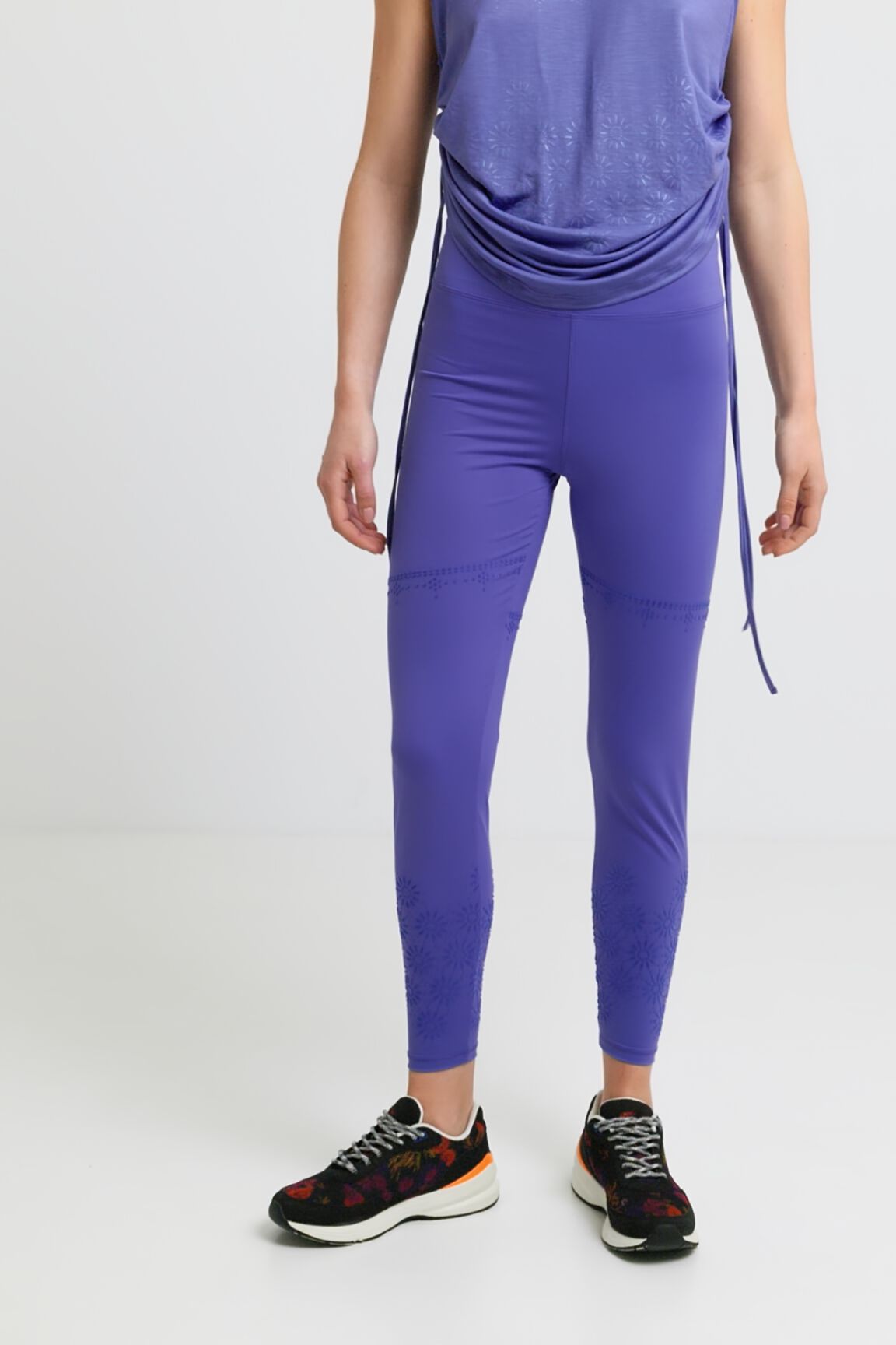 Leggings detalles flocados
