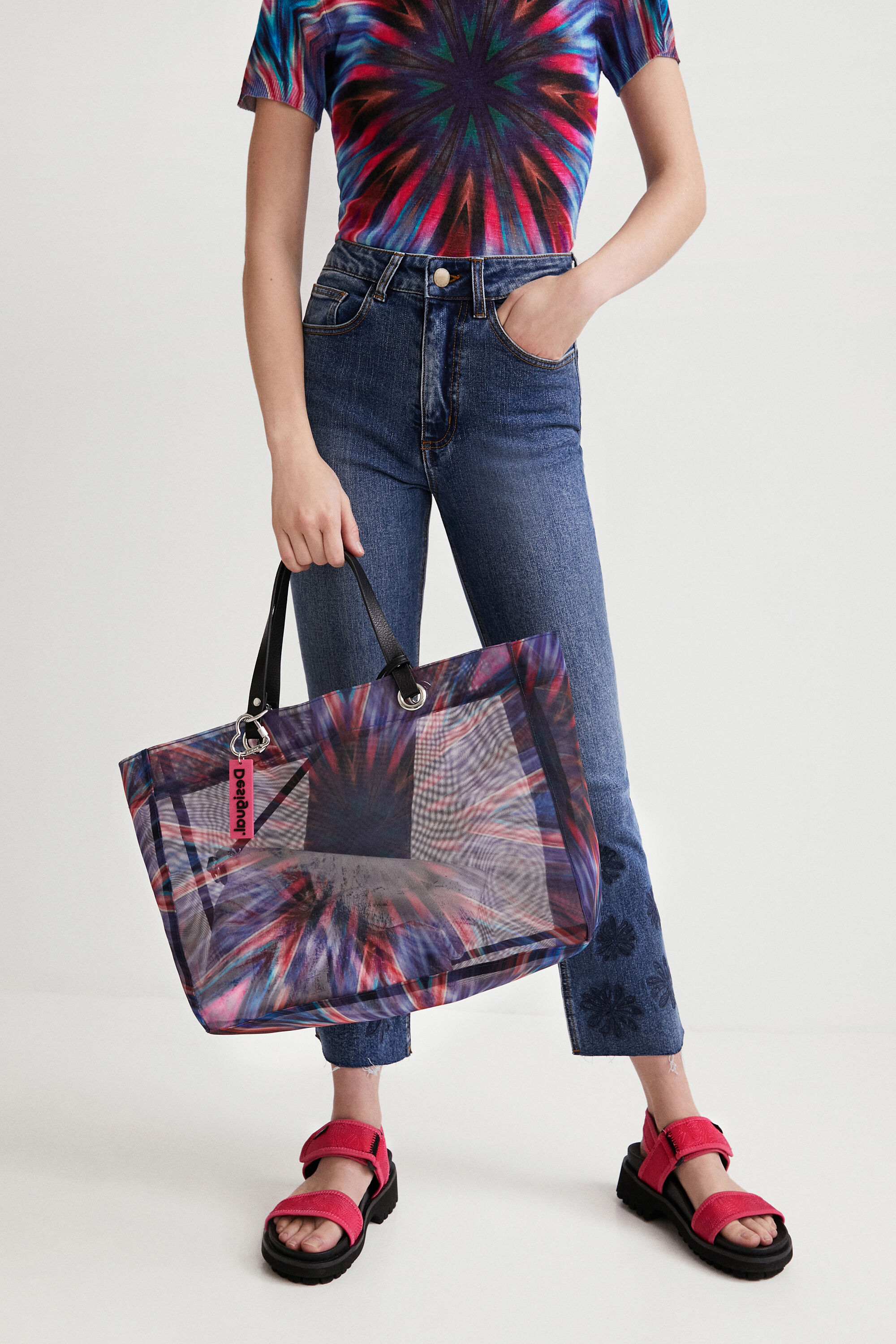 Shopper mesh caleidoscopio
