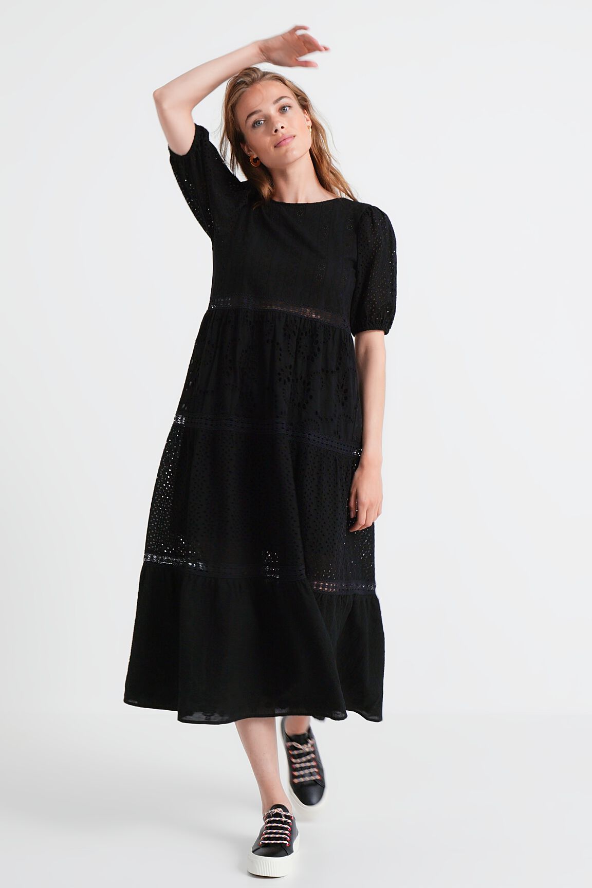 Vestido boho bordados