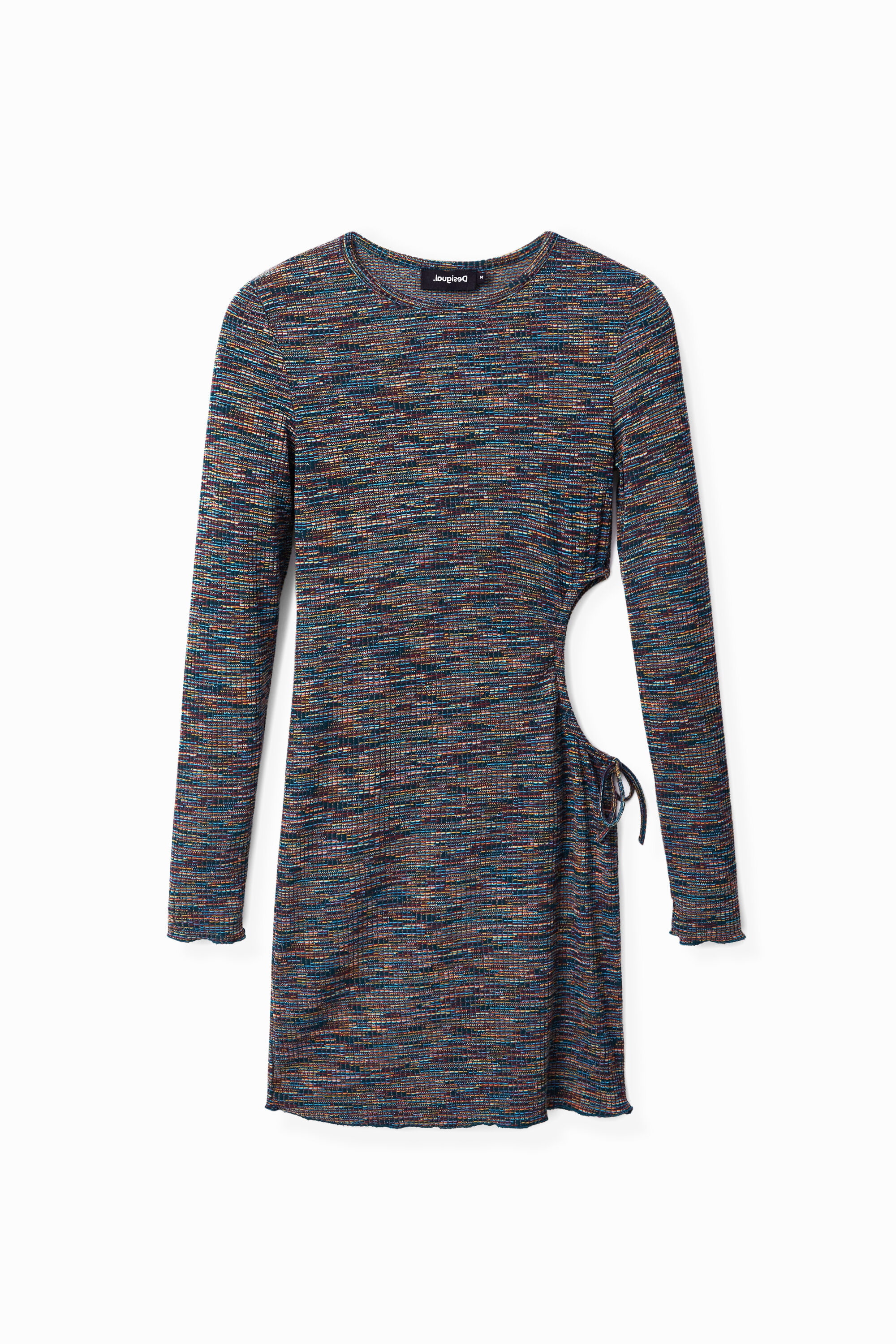 Vestido corto slim cut-out