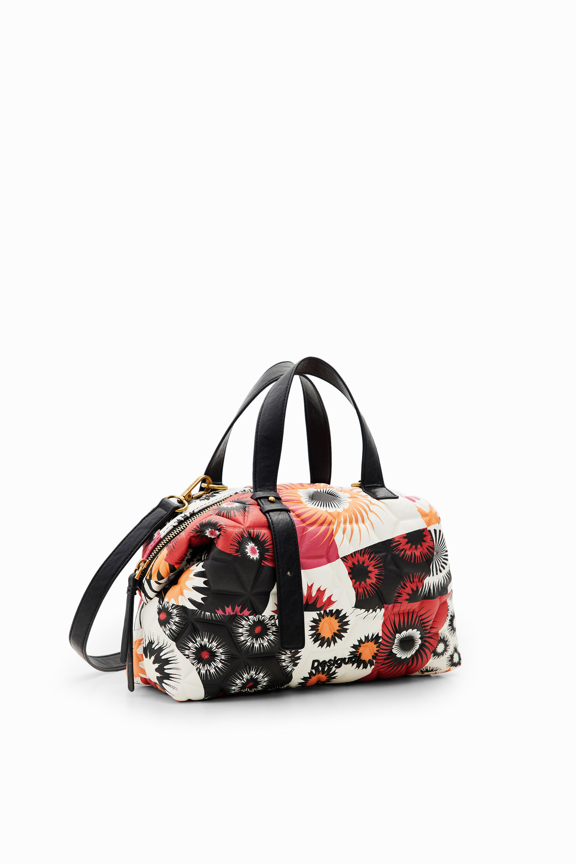 Bolso mediano patch geom&eacute;trico