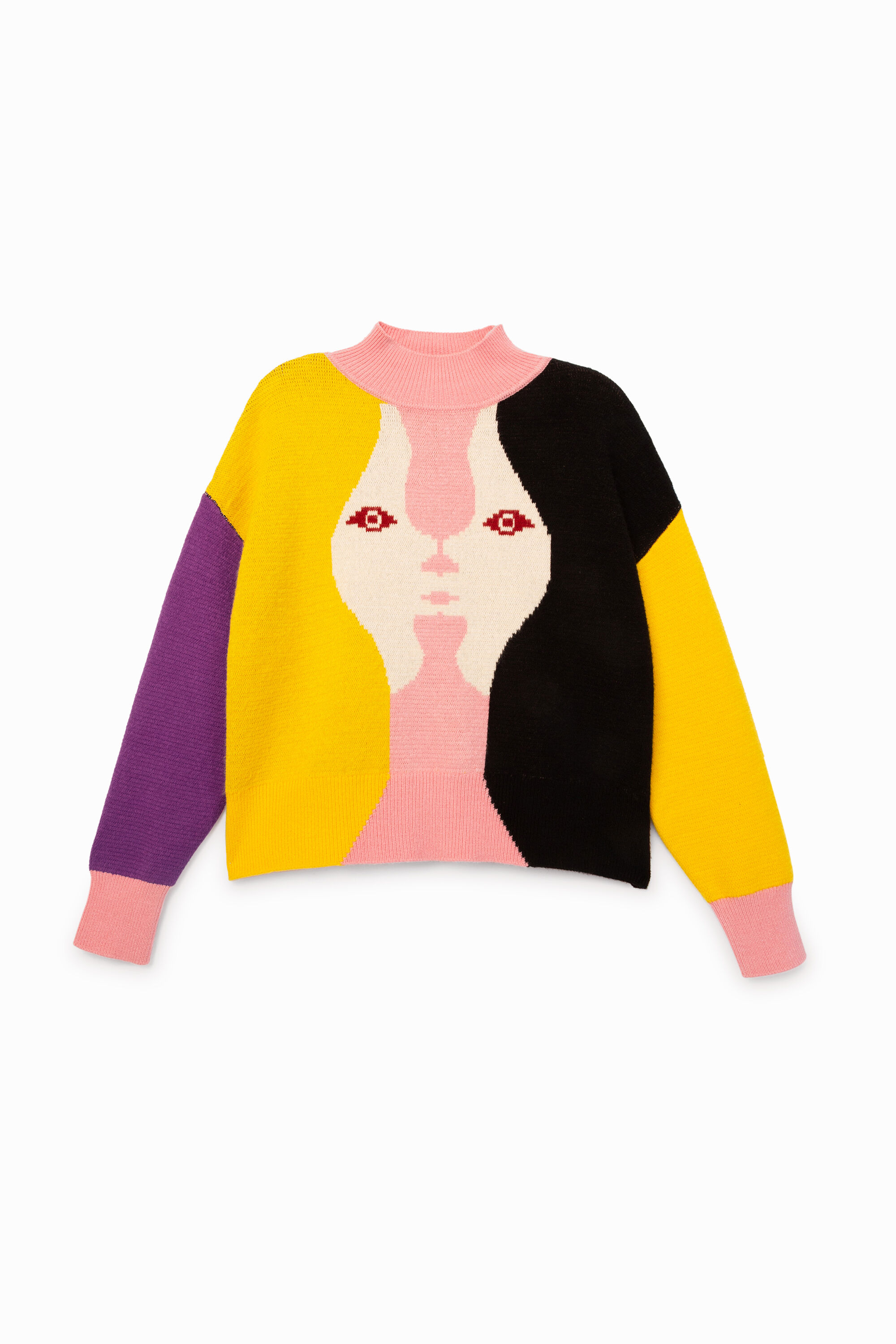 Jersey corto de tricot estampado