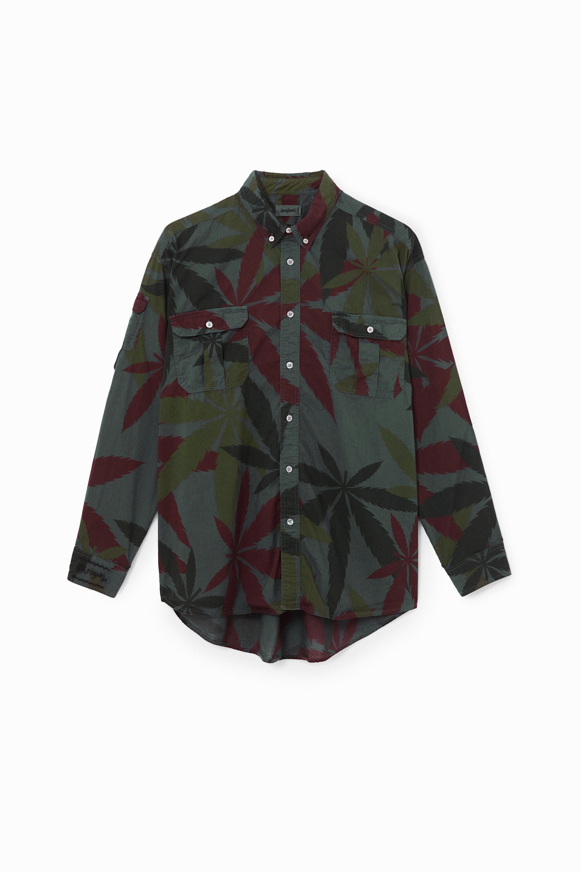 Camisa algod&oacute;n estampada