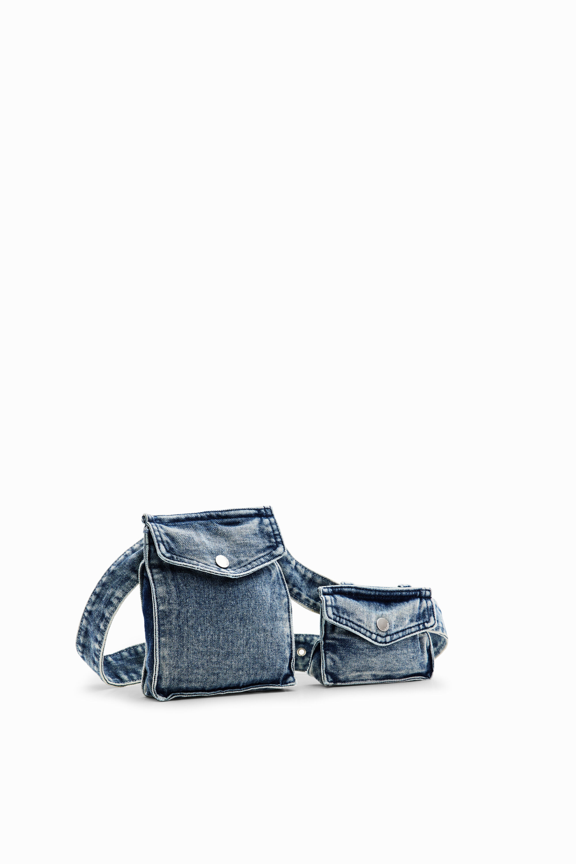 Cintur&oacute;n denim bolsillos