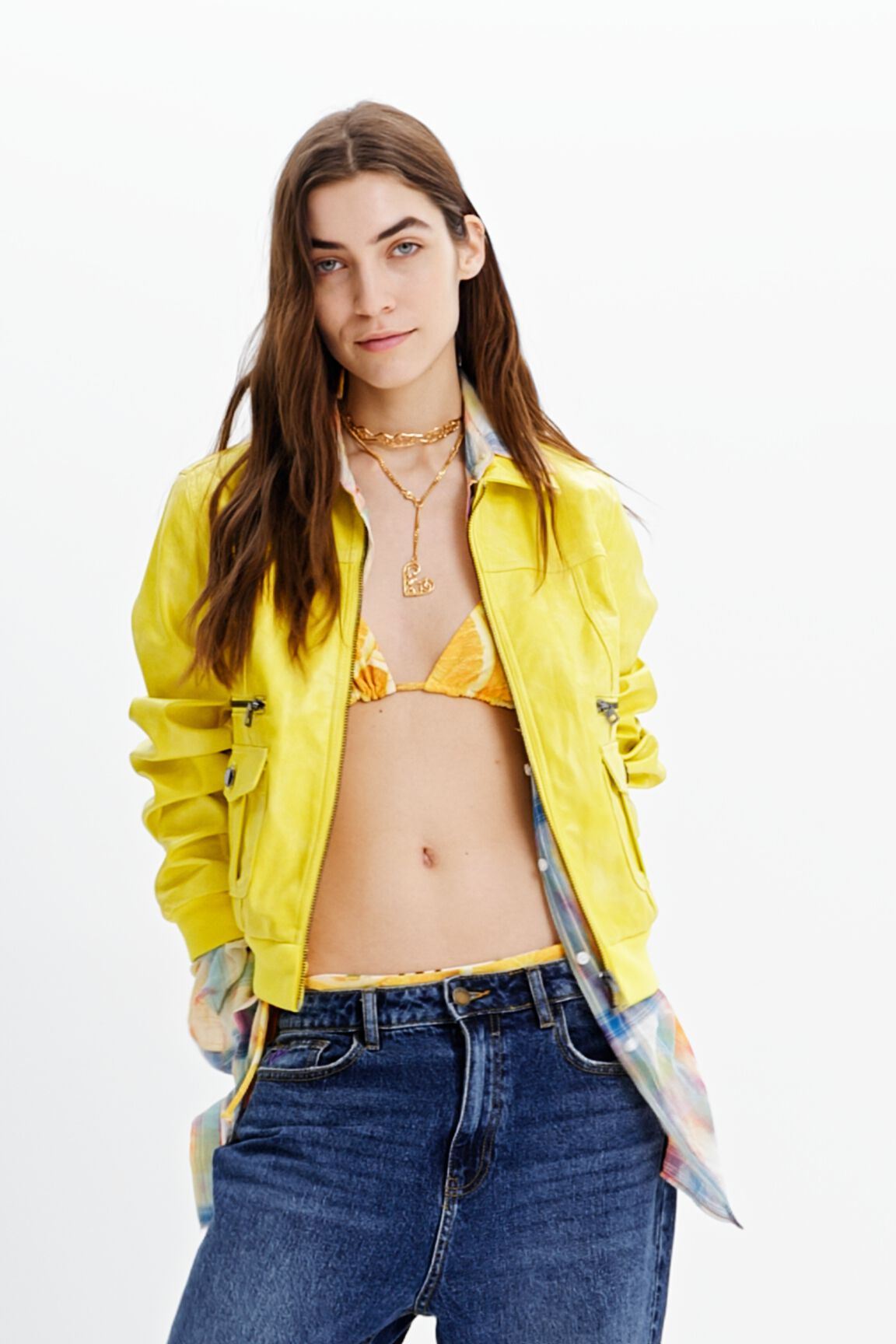 Chaqueta retro bolsillos