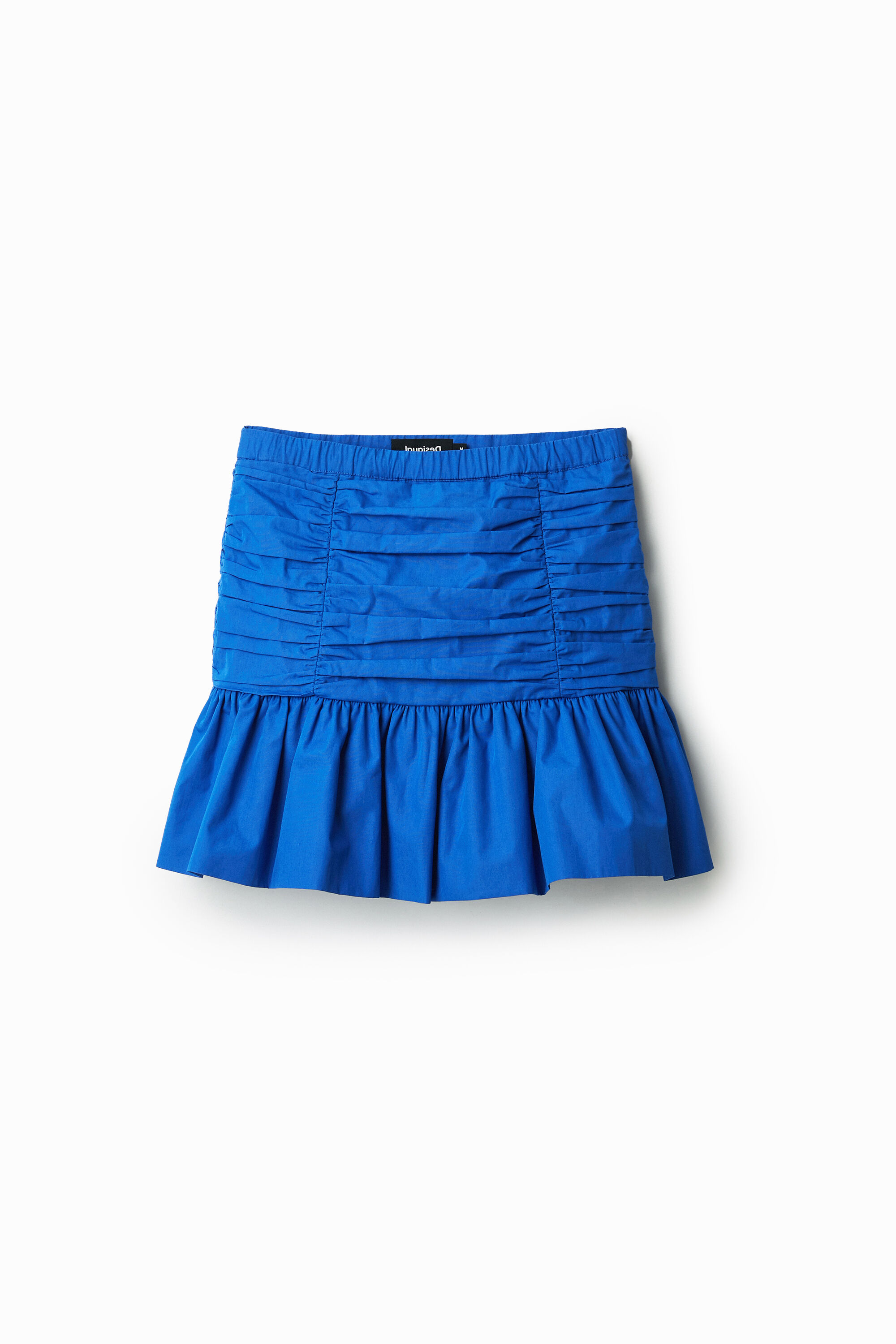 Minifalda drapeada volante