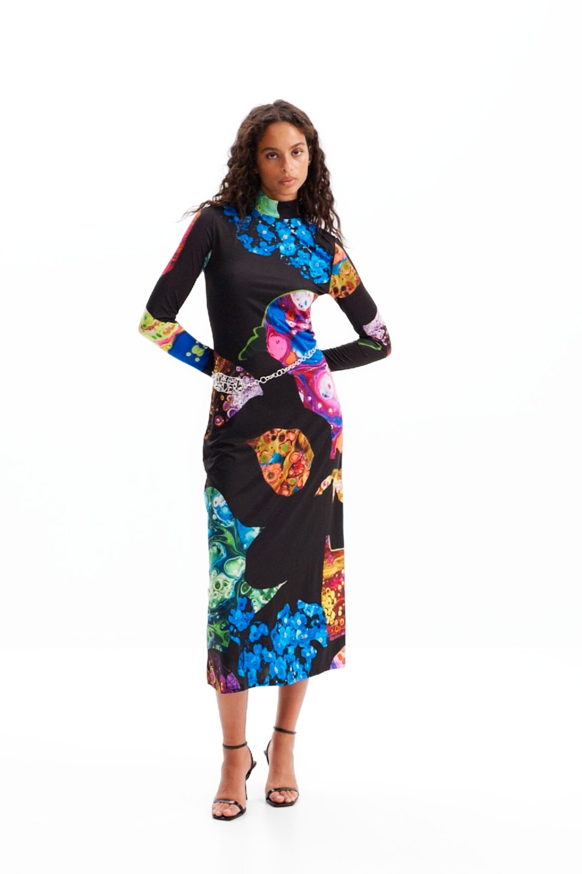 Vestido midi mineral M. Christian Lacroix
