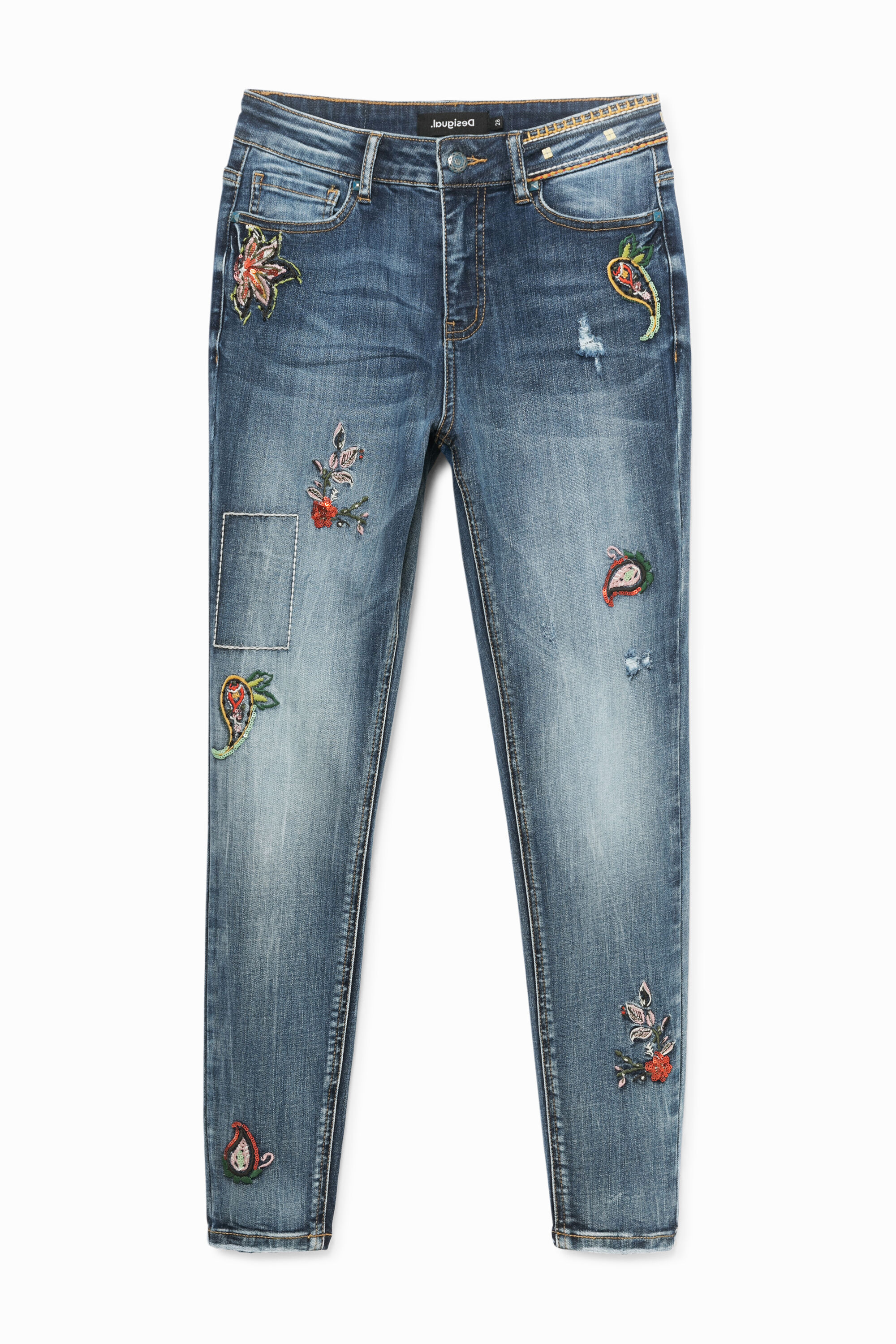 Pantal&oacute;n vaquero skinny tobillero
