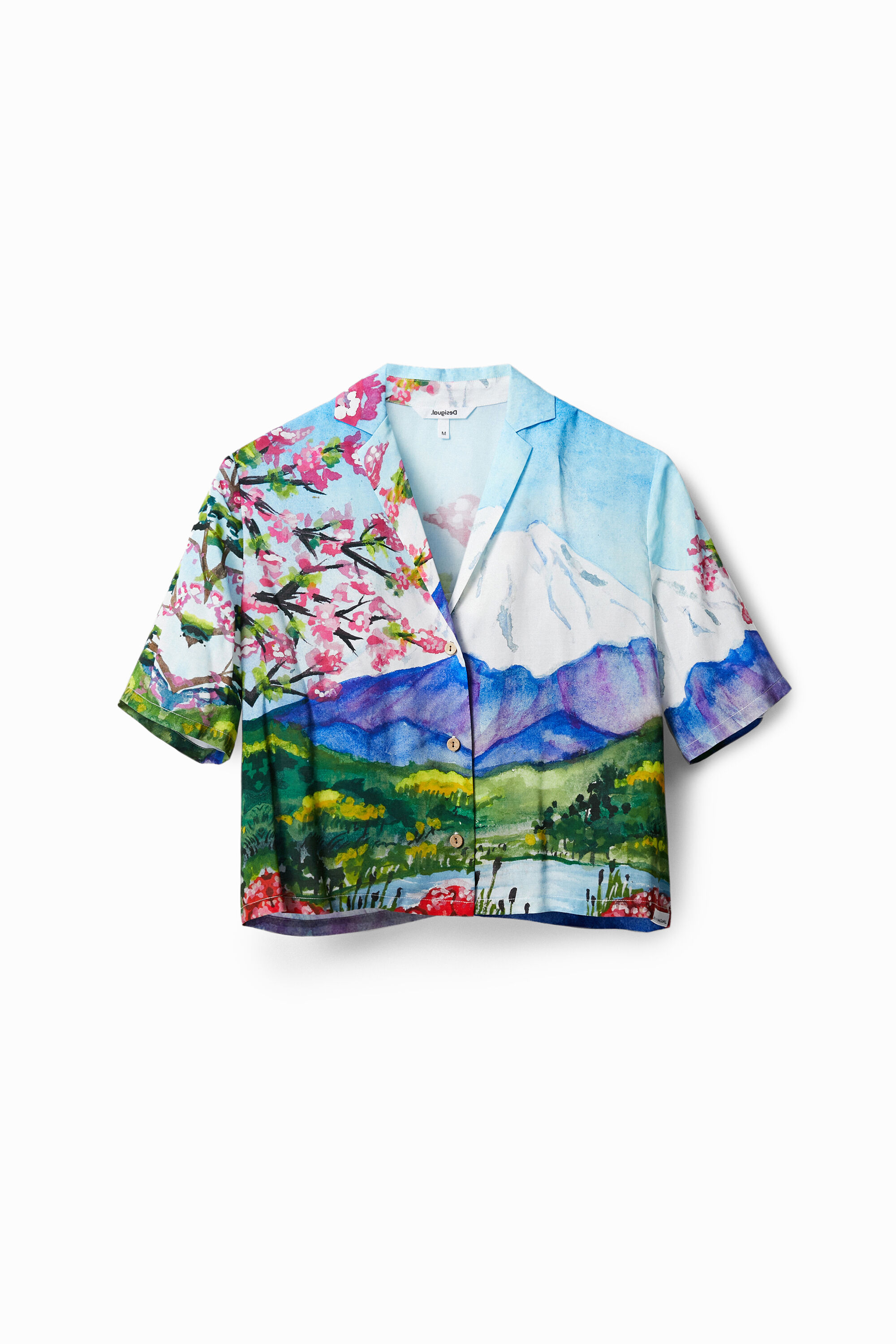 Camisa cropped Monte Fuji