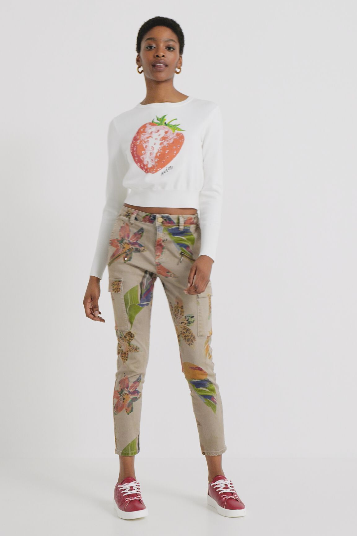 Jersey cropped fresa