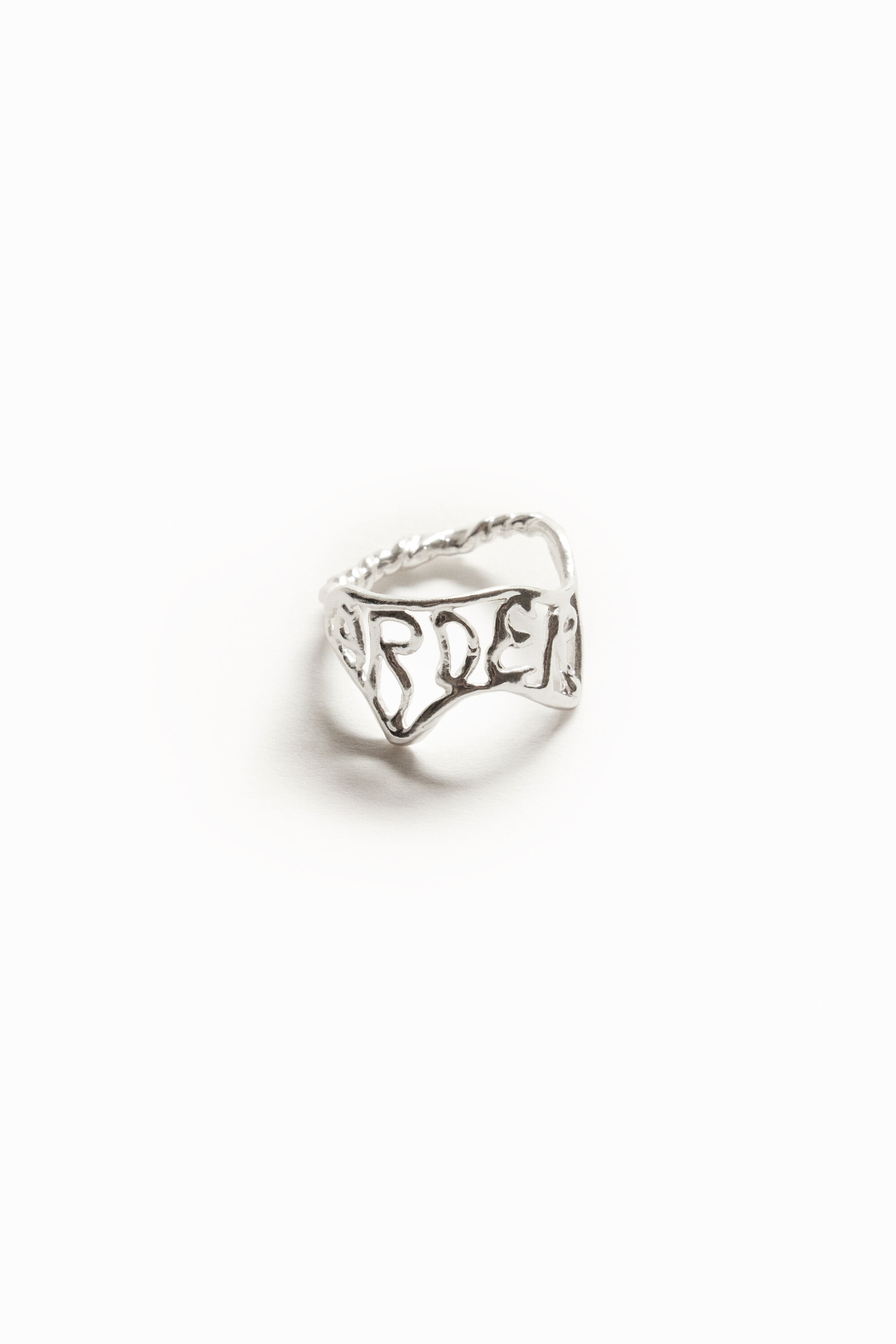 Anillo mensaje ba&ntilde;o plata Zalio