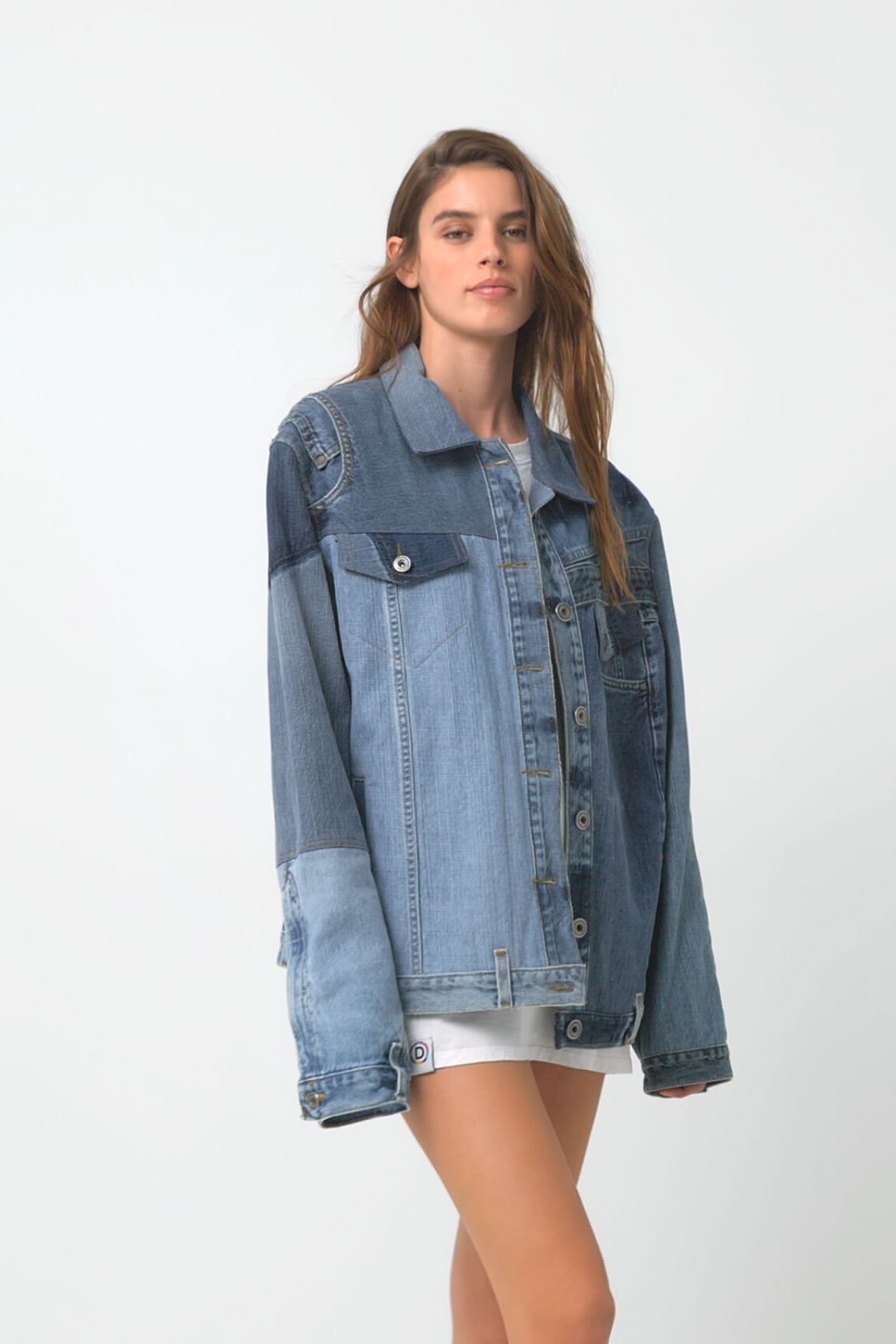 Chaqueta patch denim upcycling - Unisex