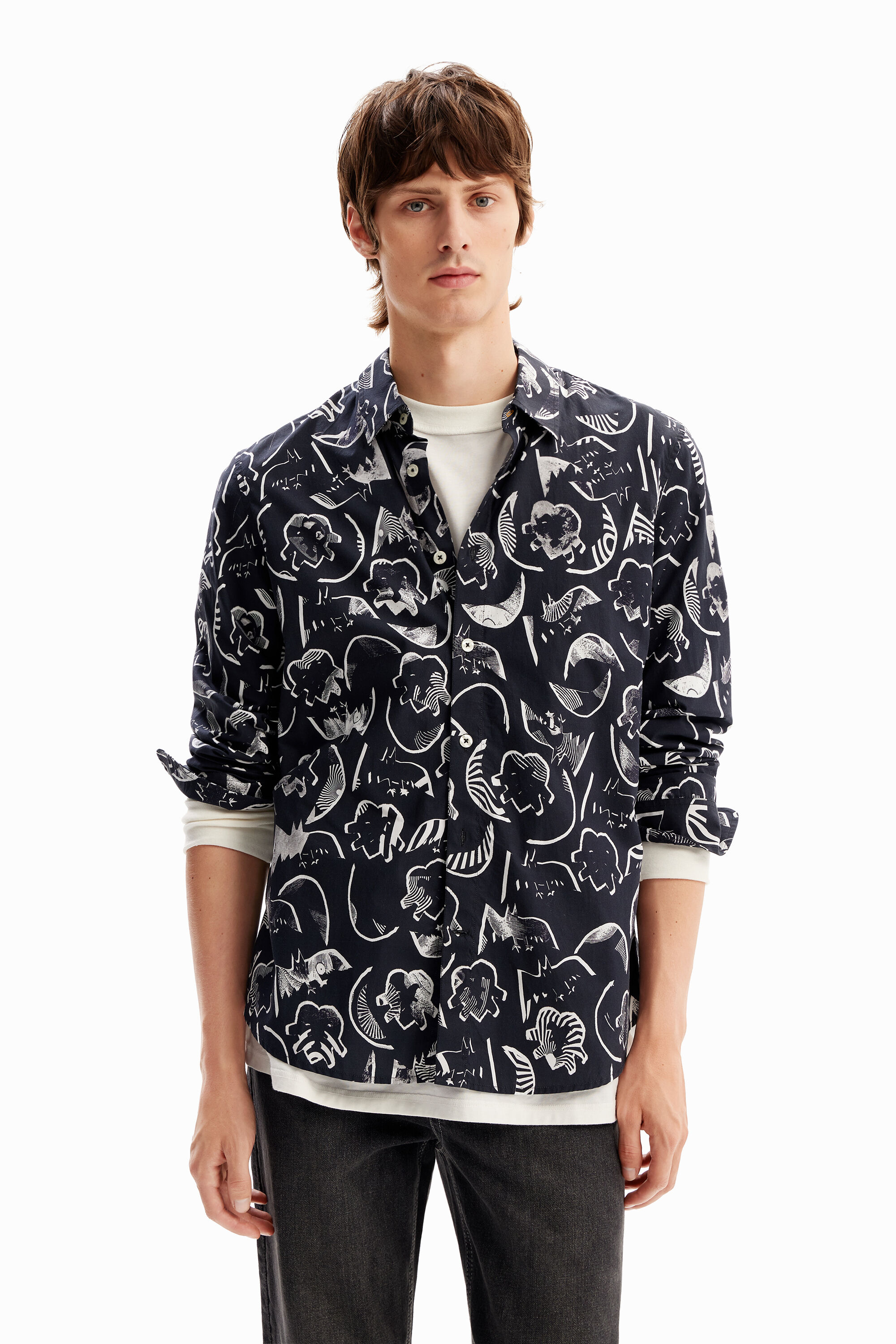 Camisa popel&iacute;n arty