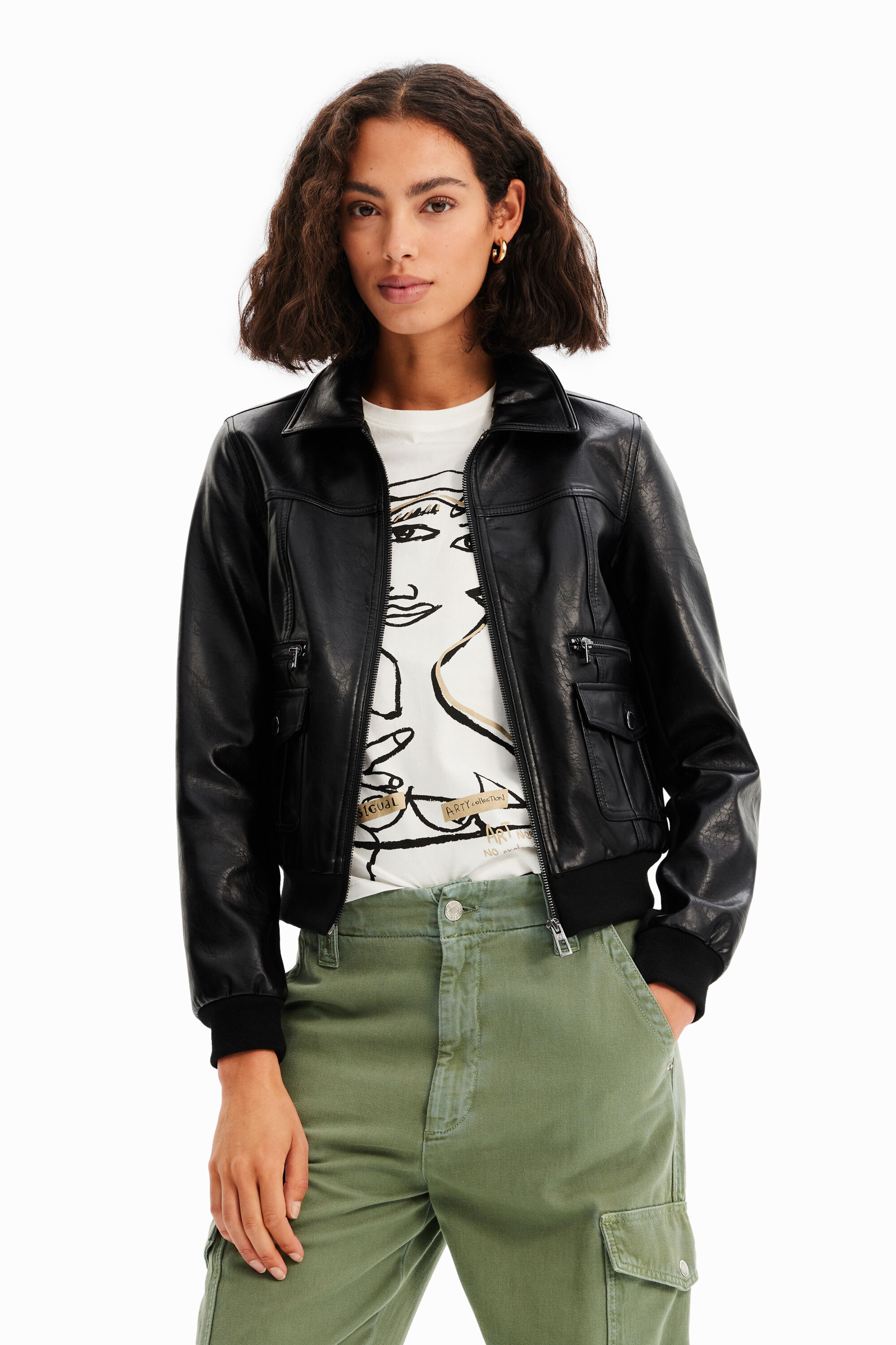 Chaqueta retro bolsillos
