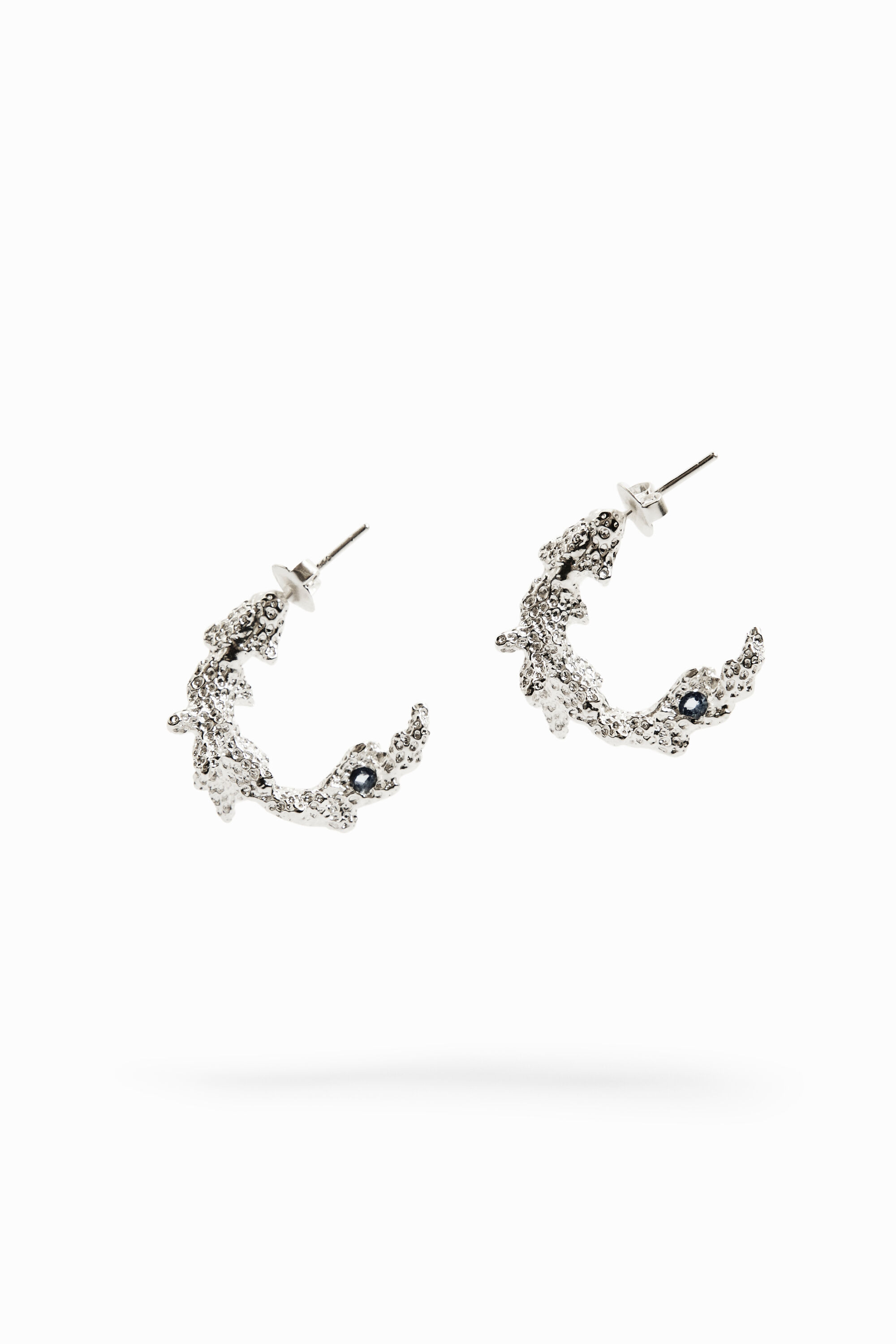 Pendientes ba&ntilde;o plata Zalio