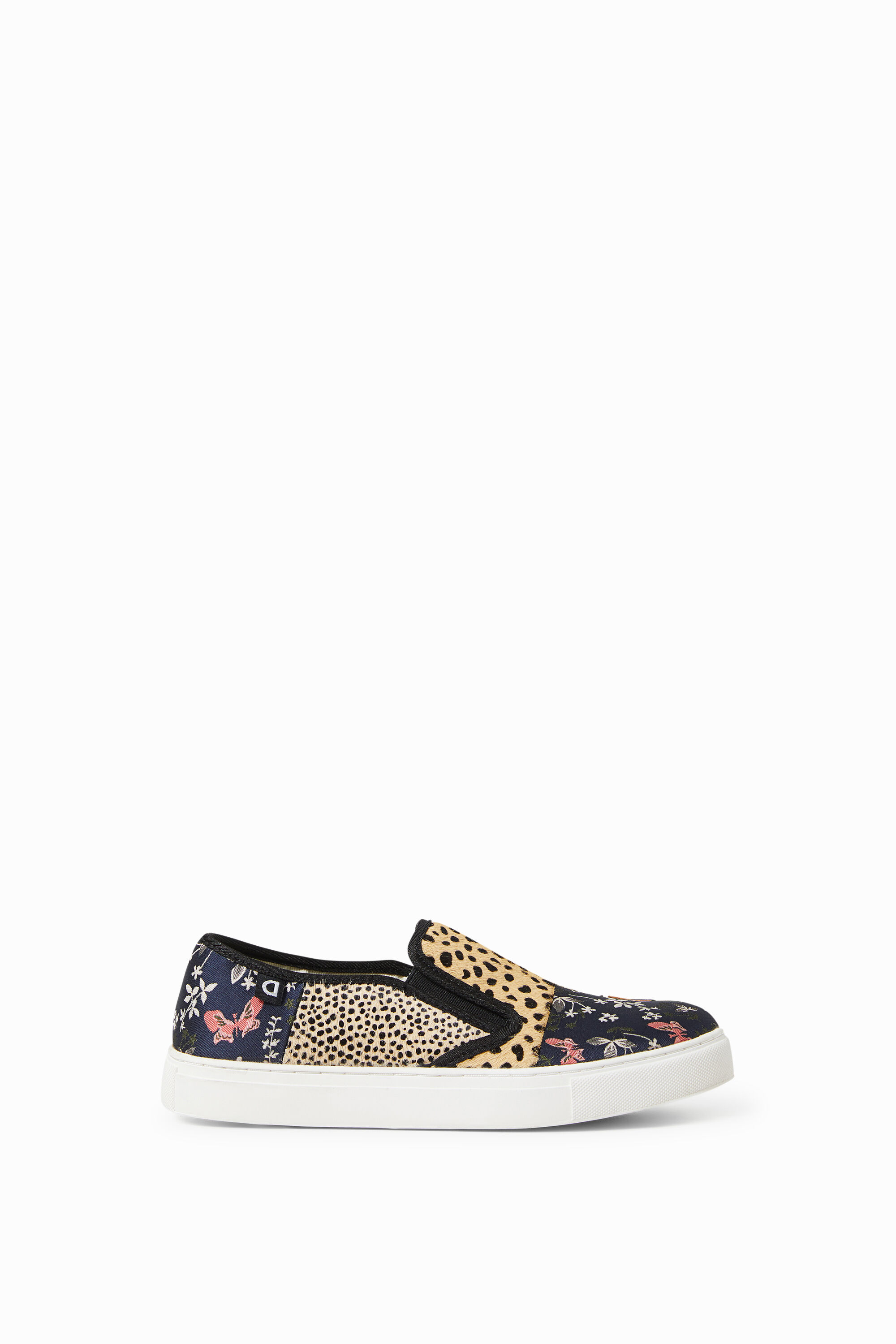 Sneakers slip on de piel