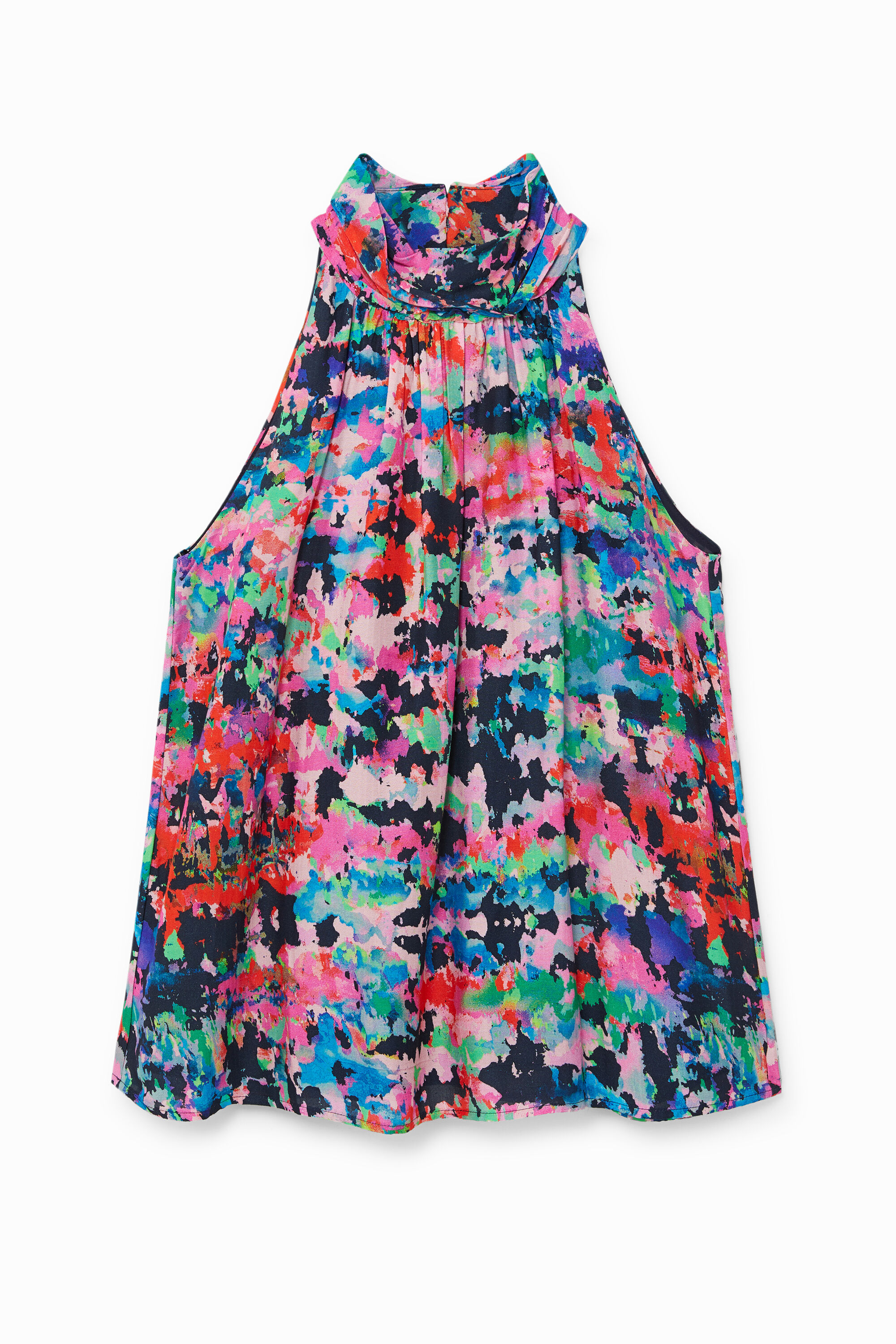 Blusa loose cuello halter