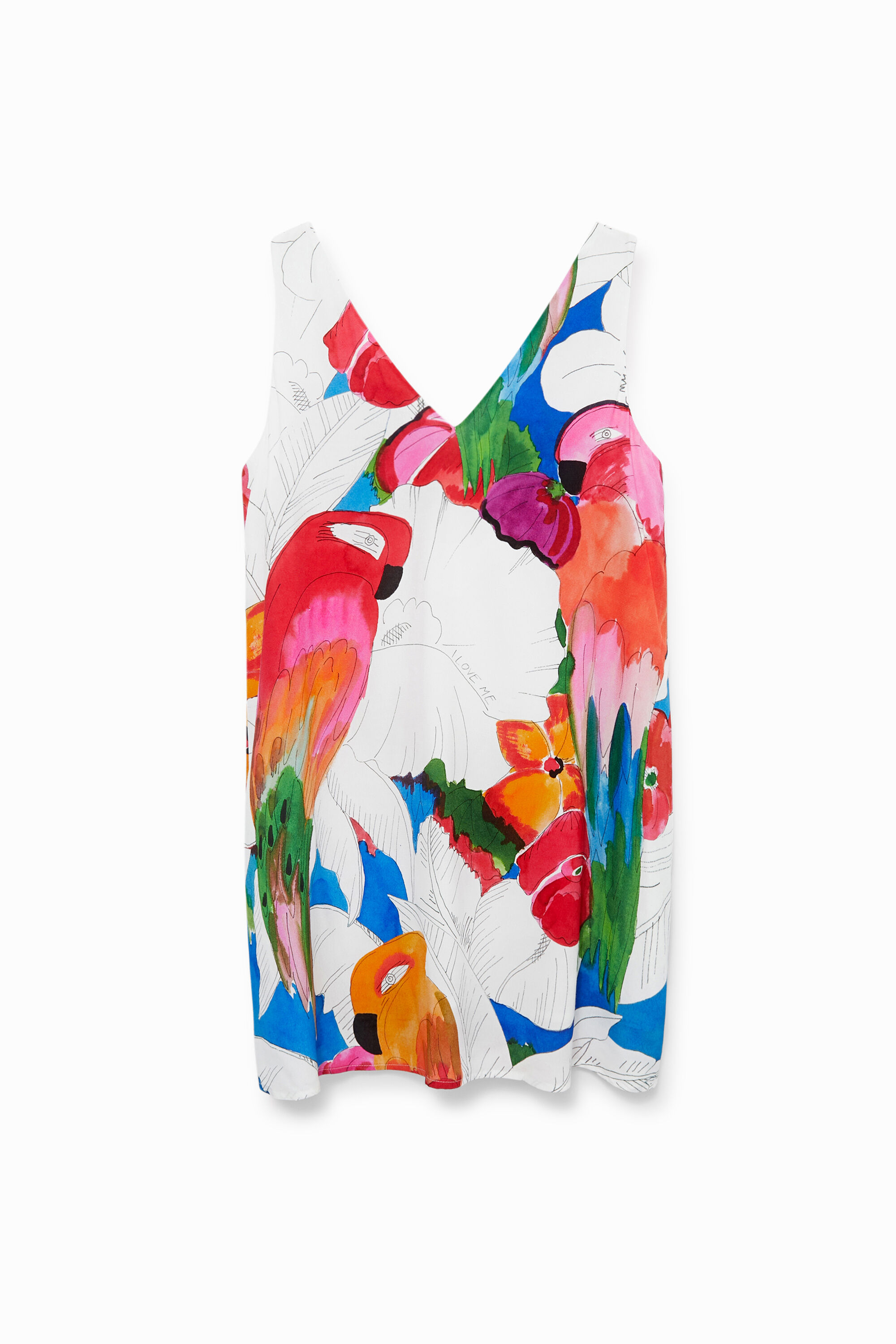 Vestido mini loros