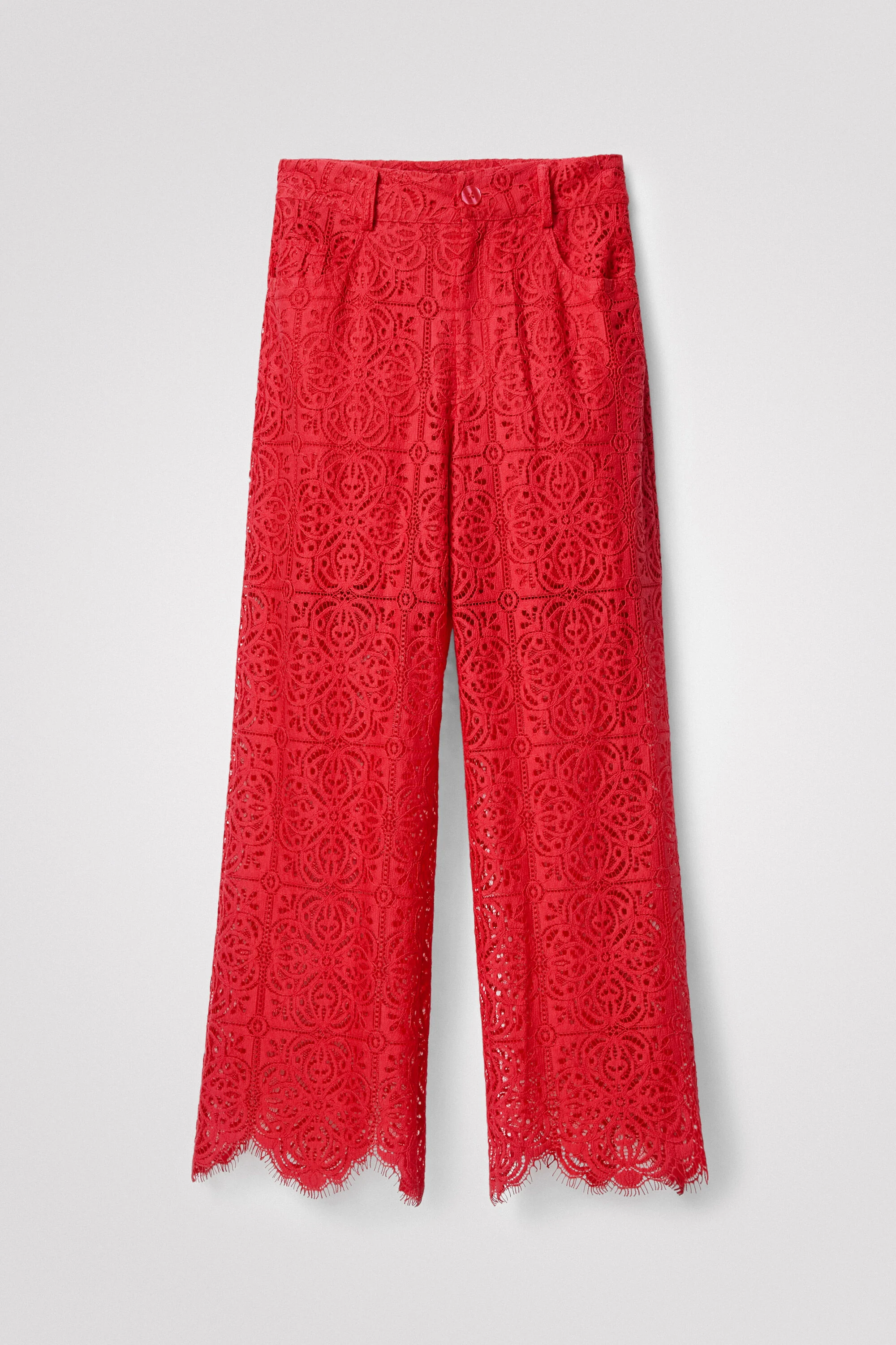 Pantal&oacute;n encaje y transparencias