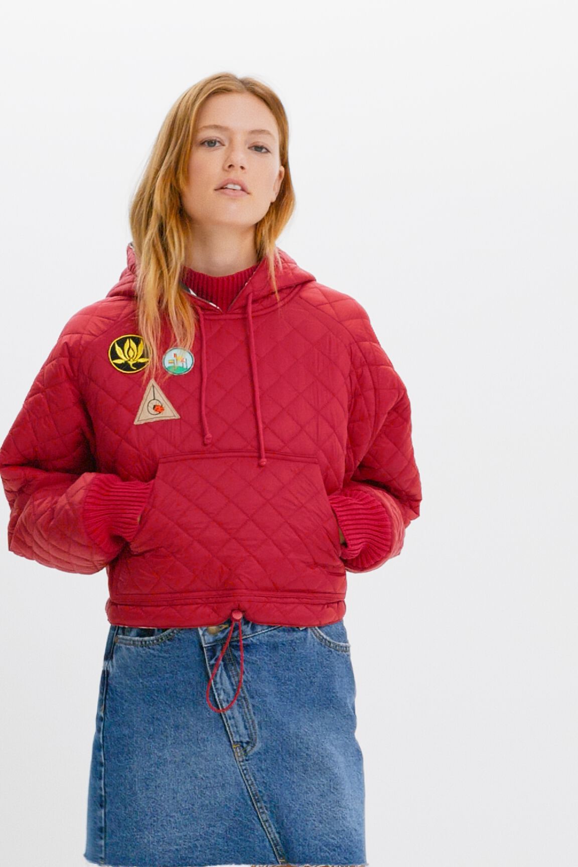 Sudadera padded con parches