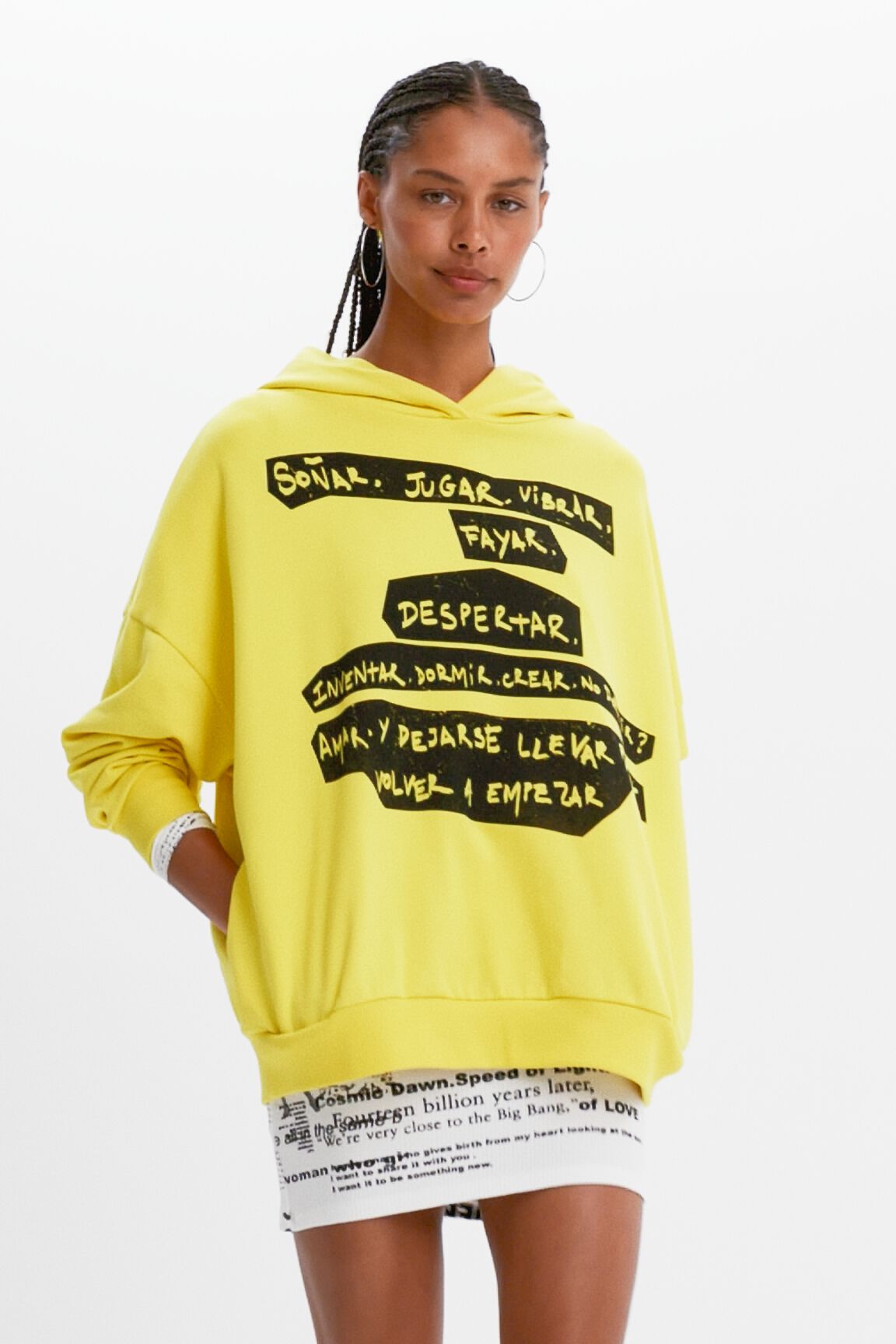 Sudadera oversize estampado leopardo