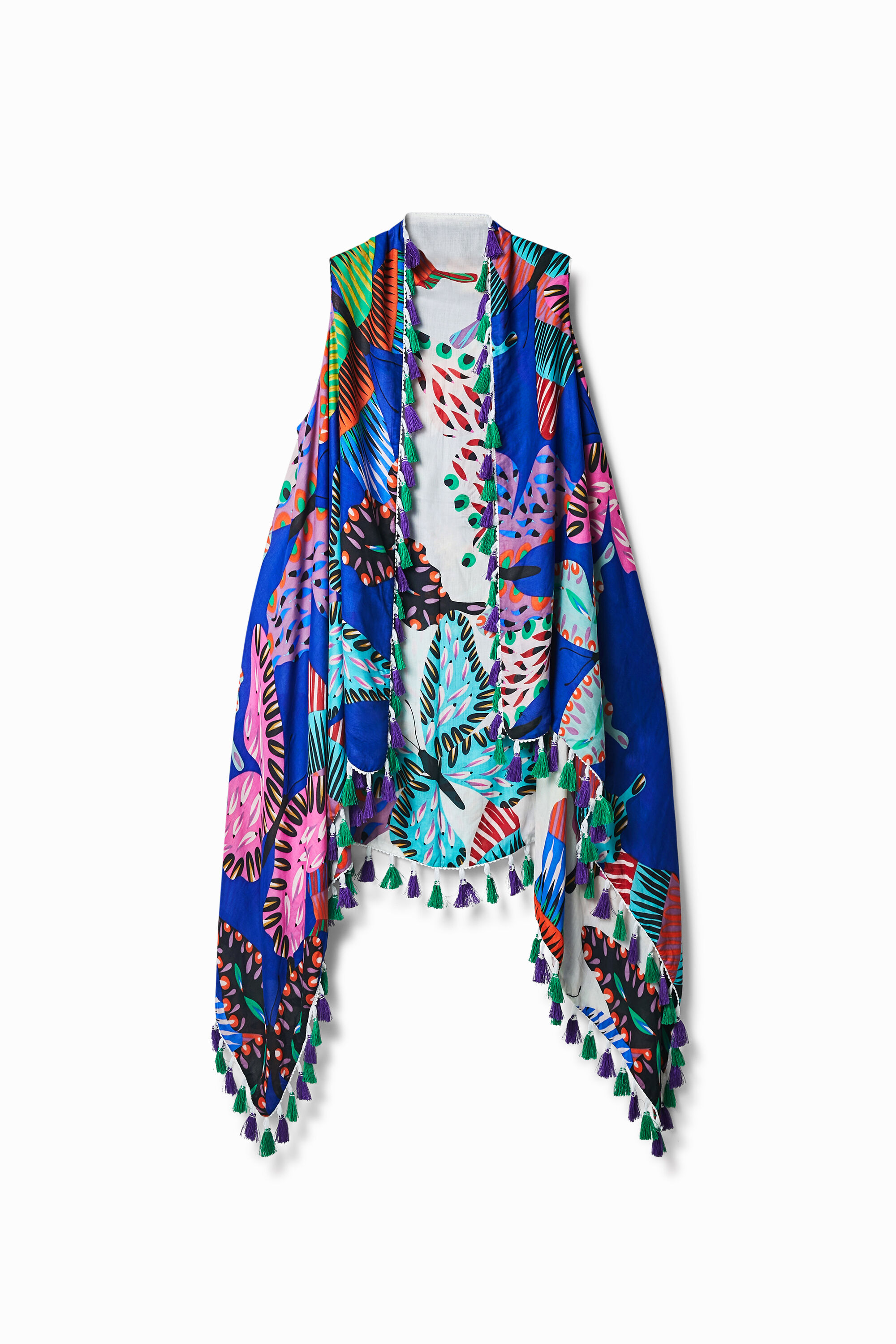 Foulard reversible mariposas