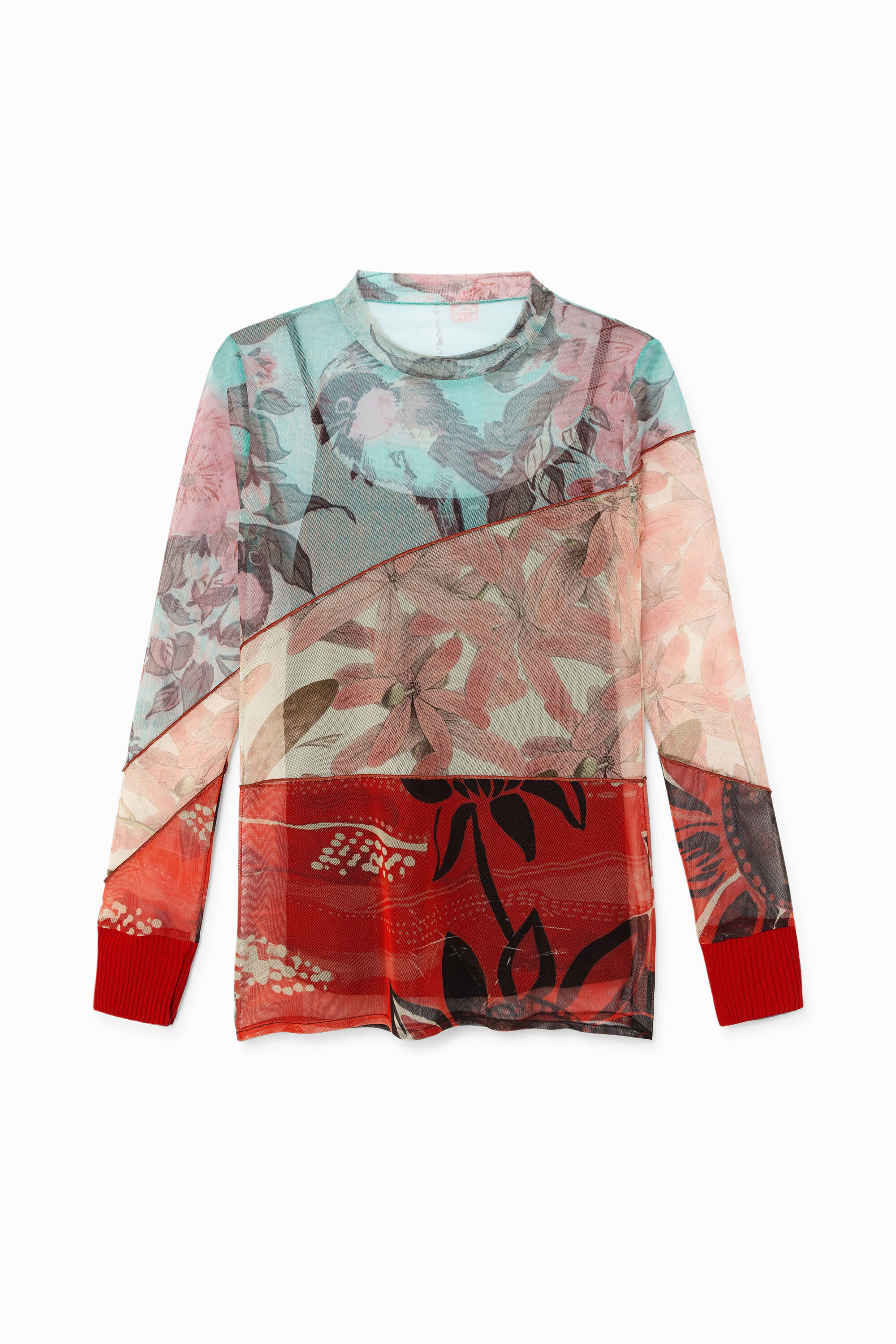 Camiseta slim floral