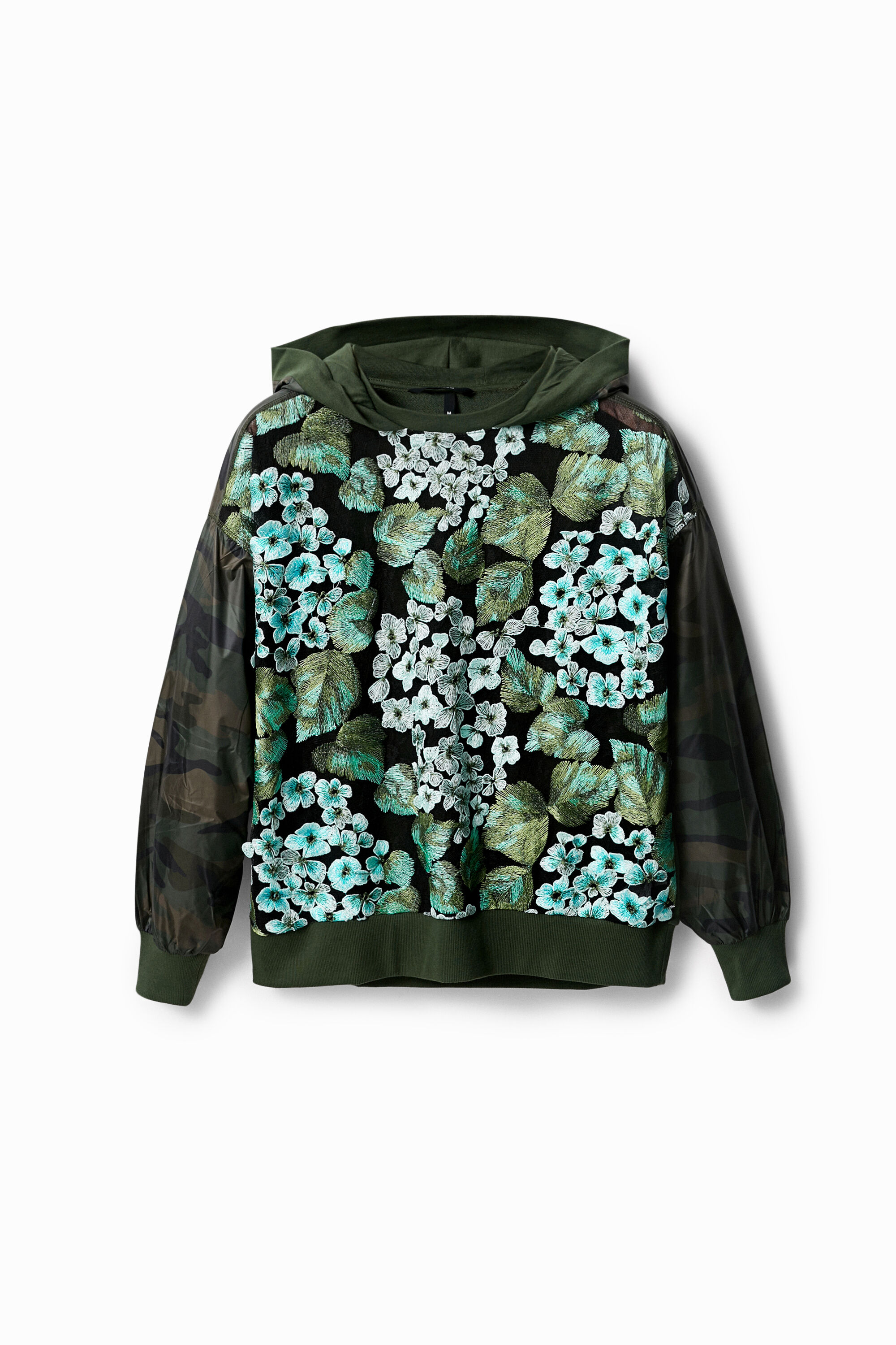 Sudadera flores oversize
