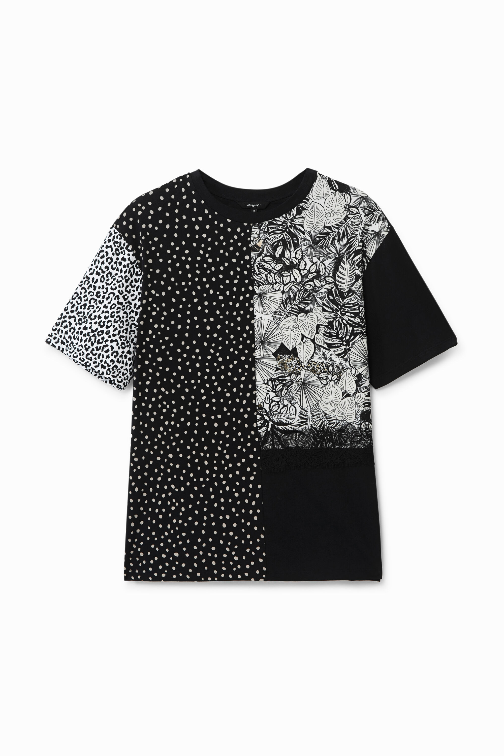 Camiseta topos encaje