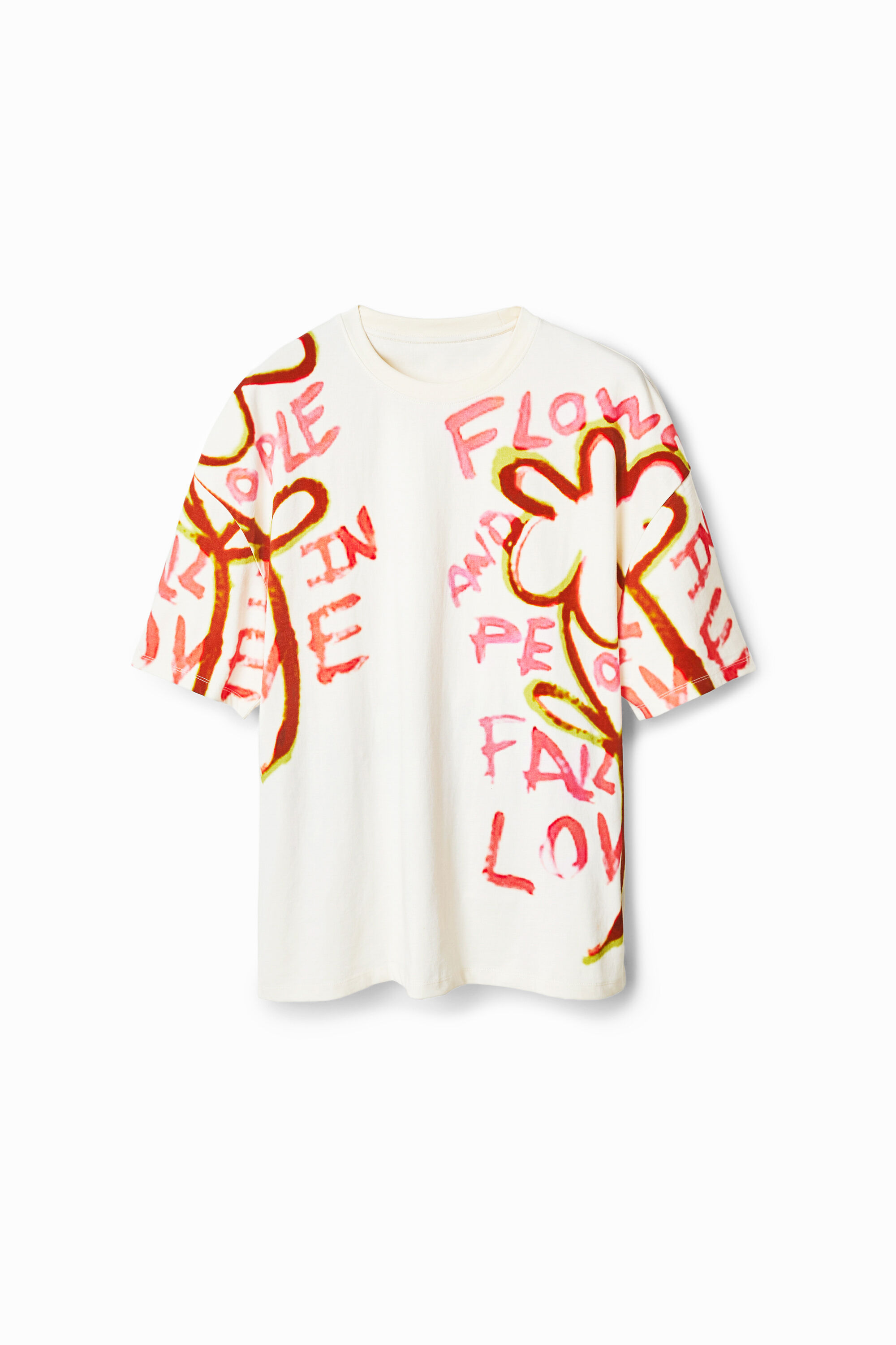 Camiseta oversize mensaje naturaleza