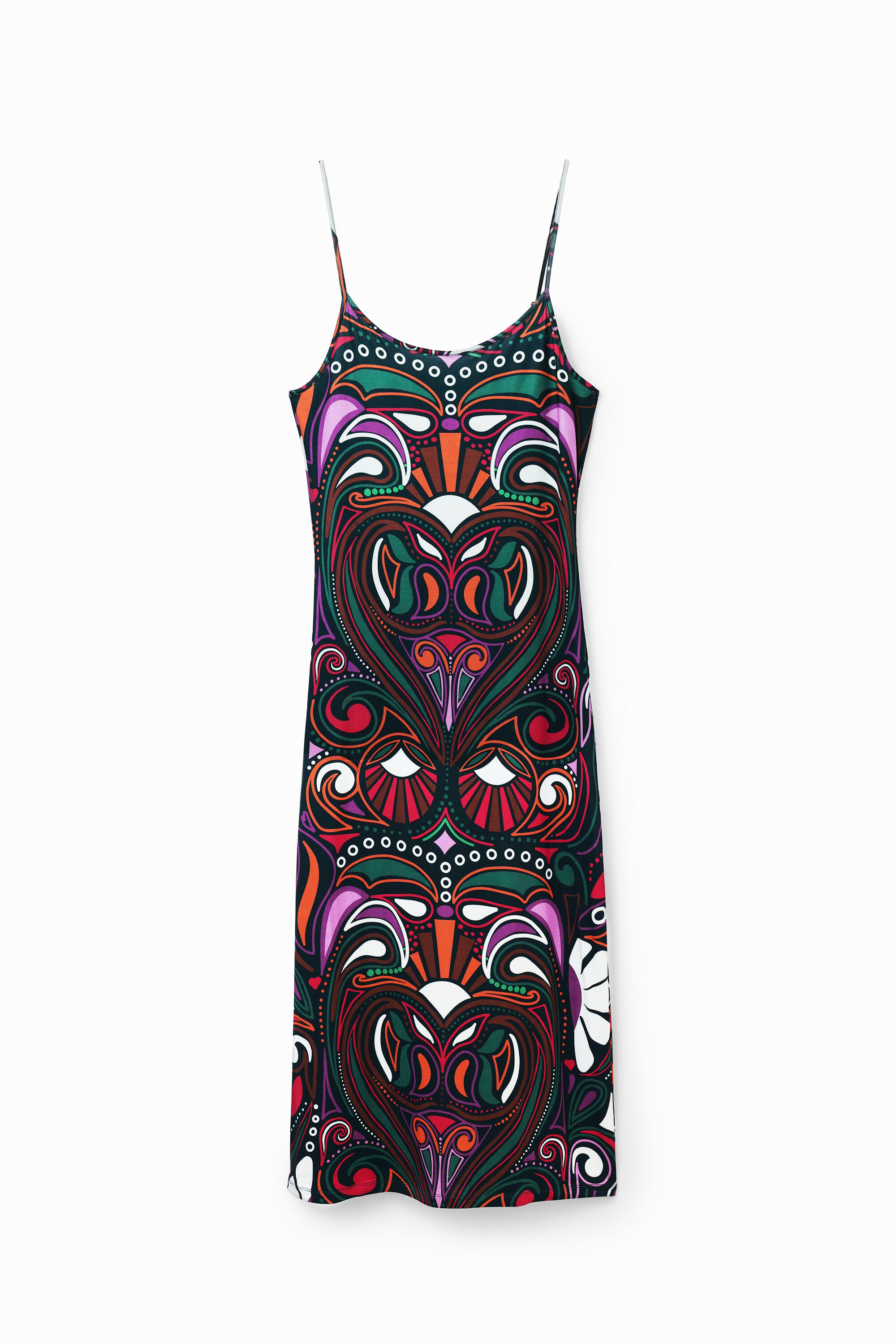 Vestido midi retro
