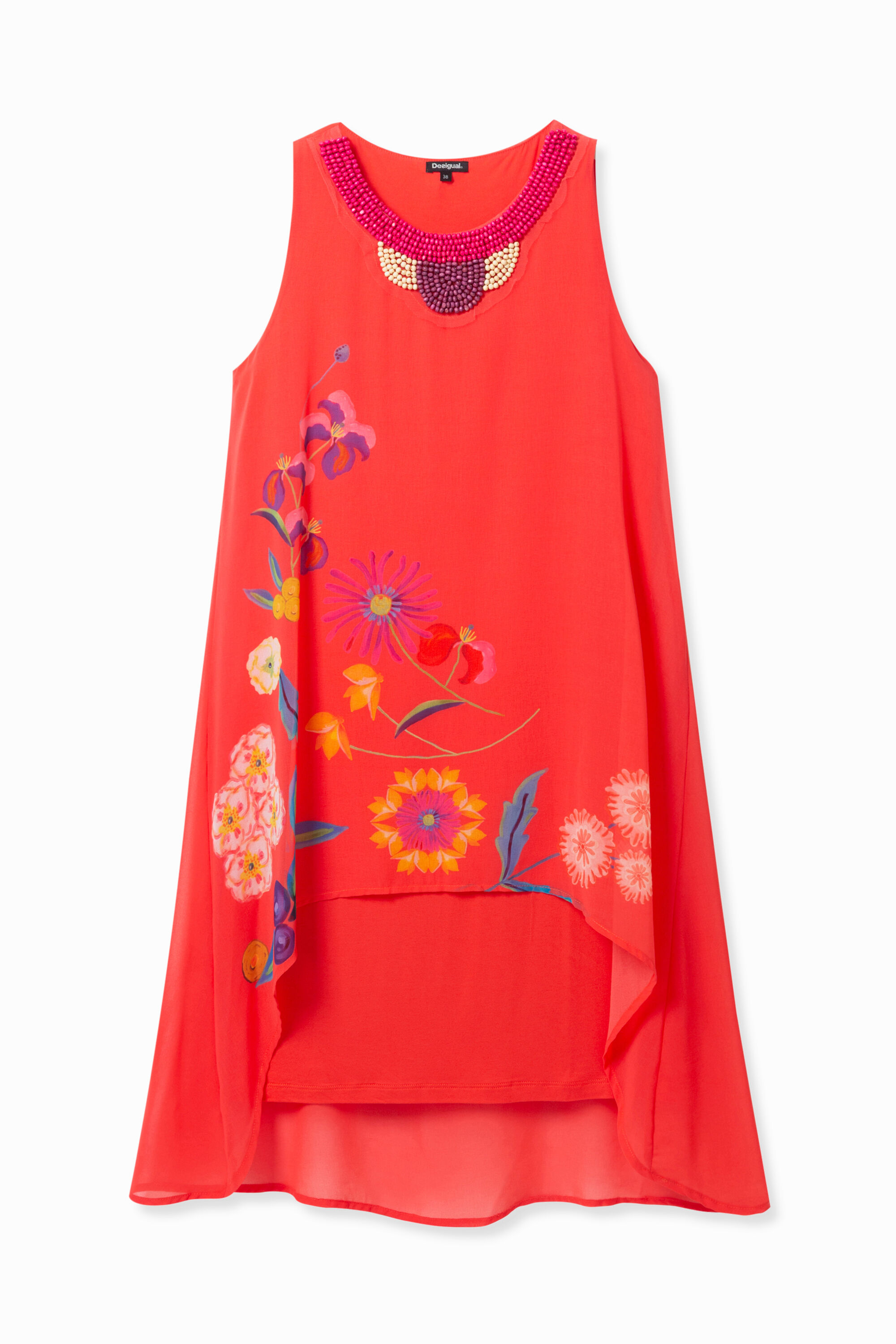 Vestido &eacute;tnico flores