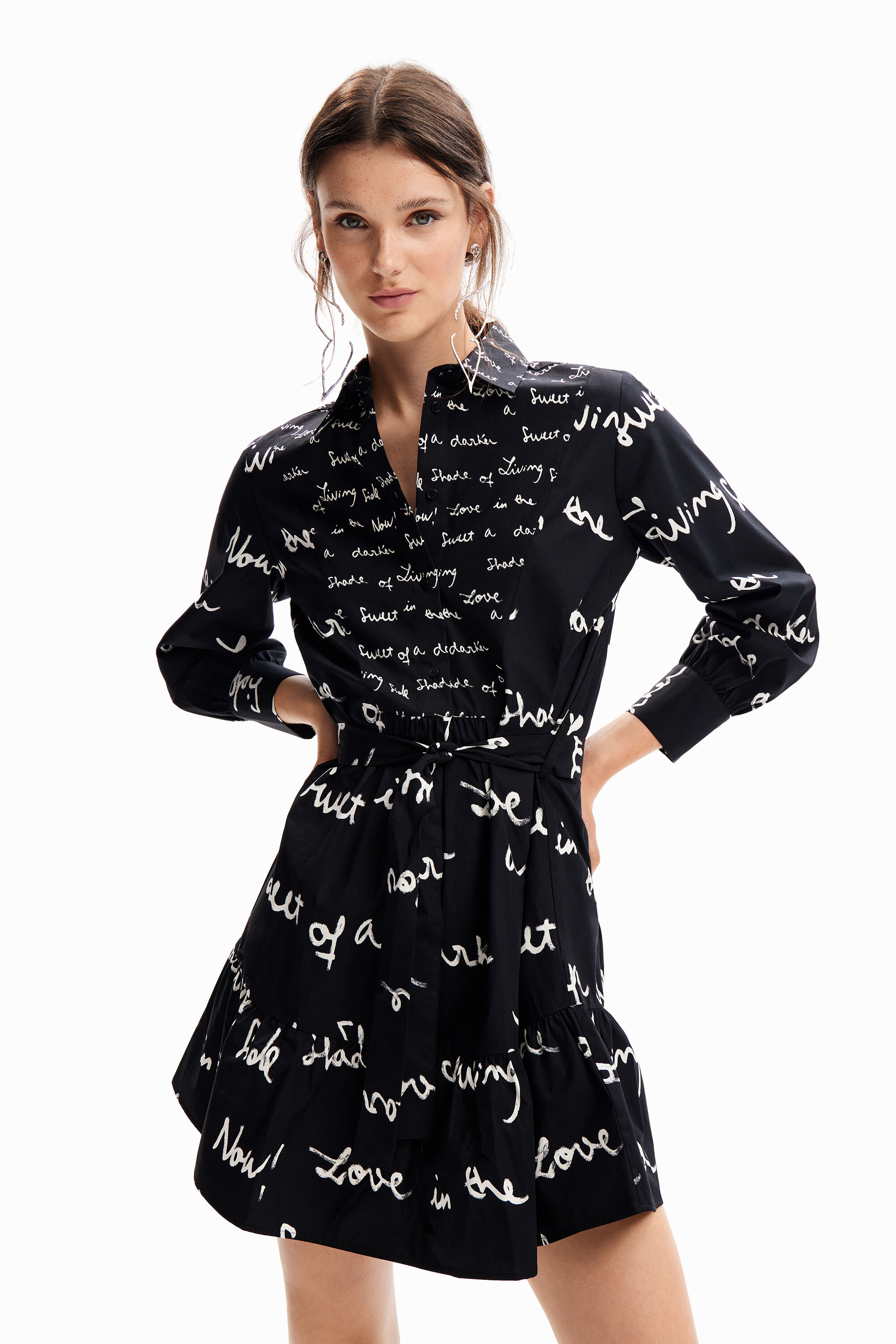 Vestido corto t&uacute;nica mensajes