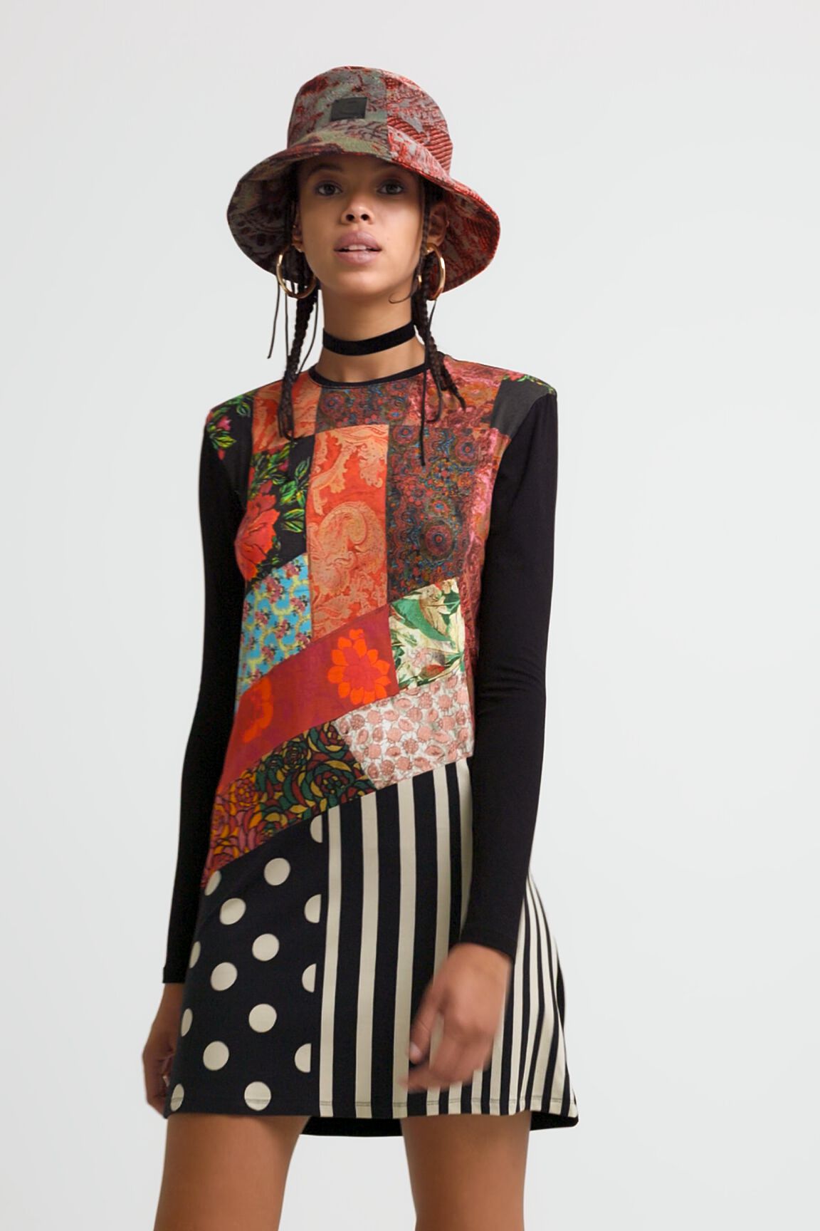 Vestido camisetero corto