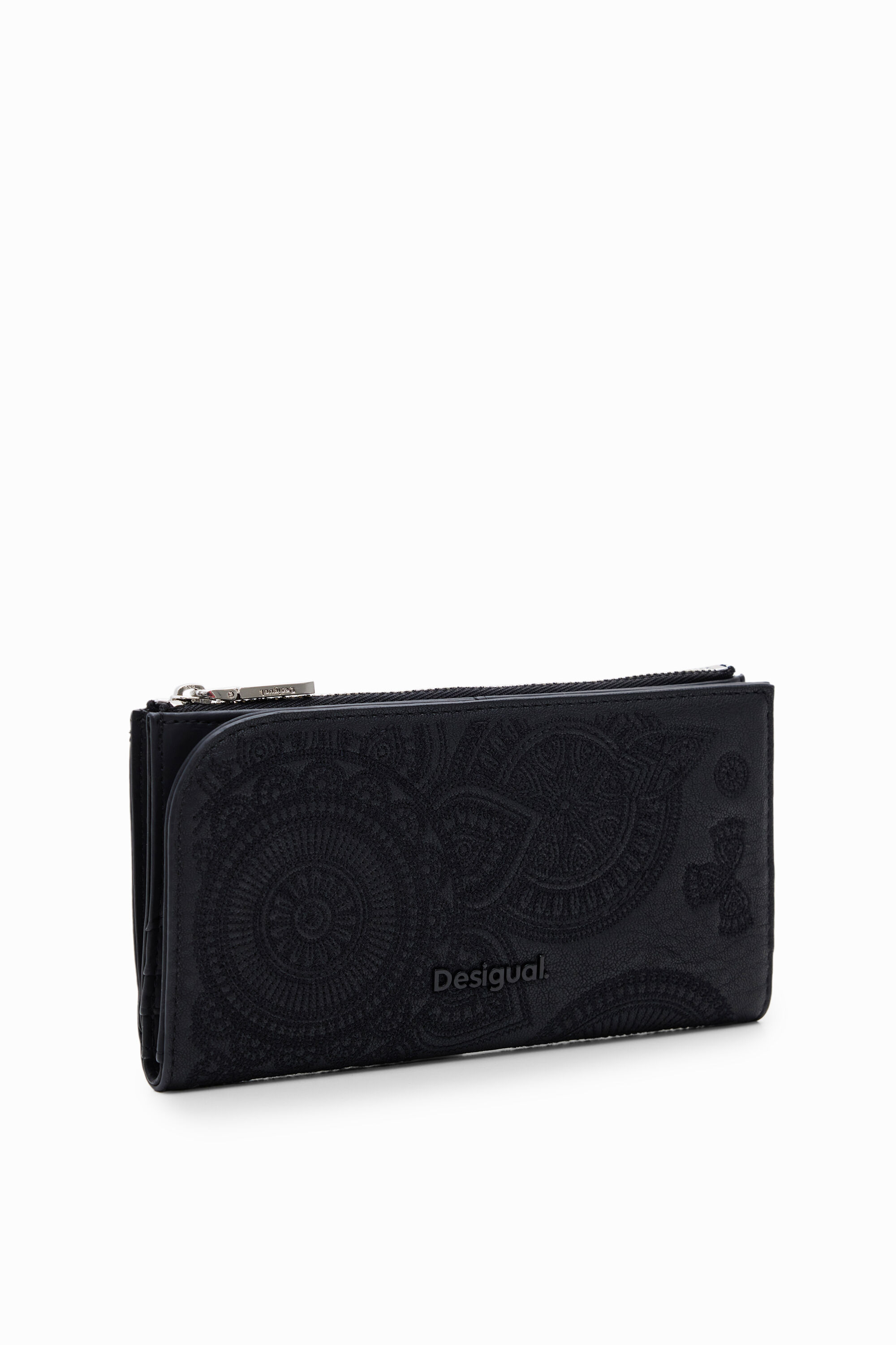 Cartera L bordada