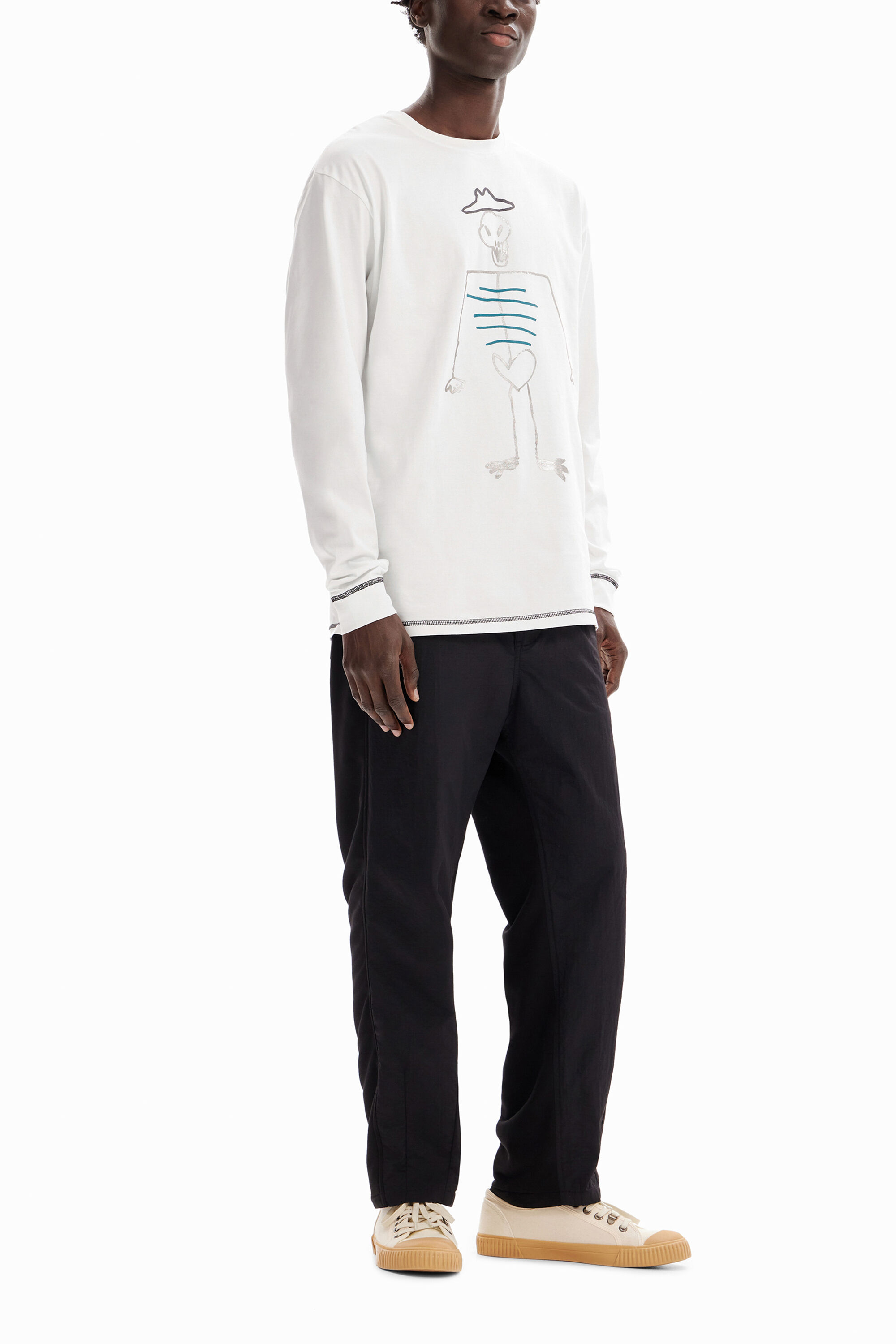 Camiseta manga larga oversize