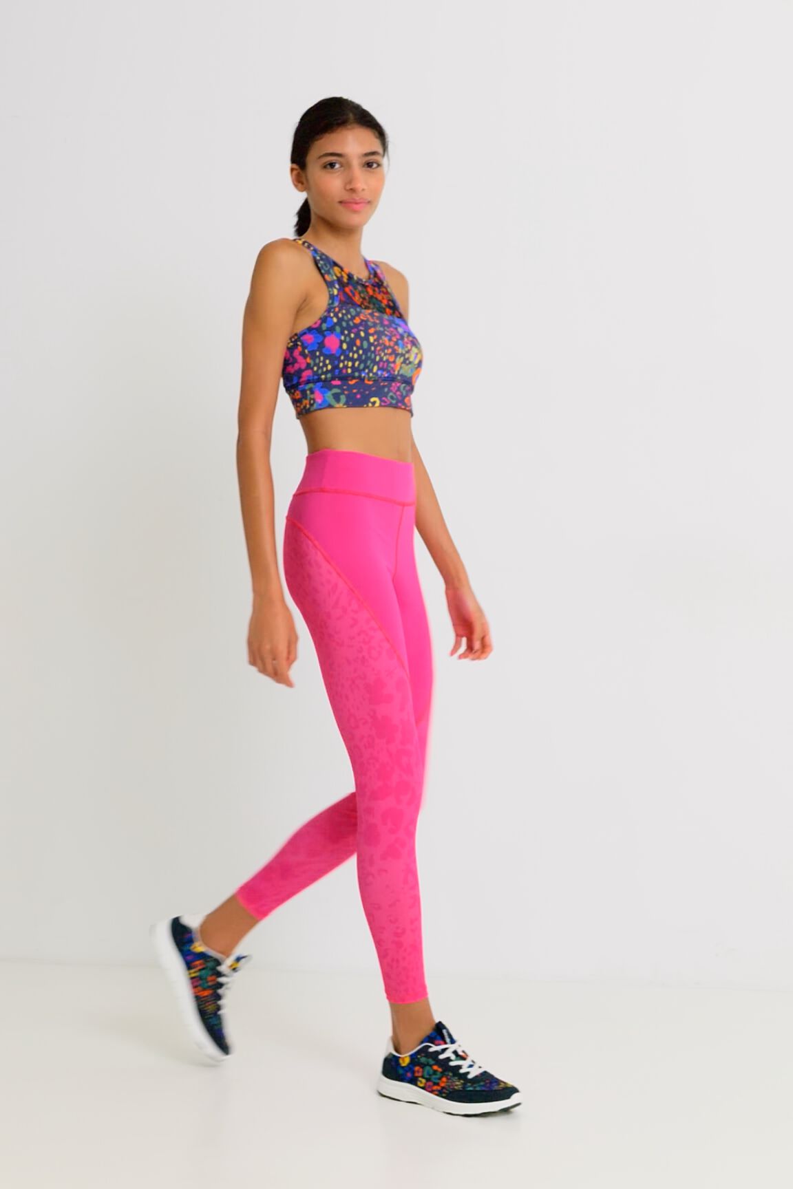 Legging slim leopardo