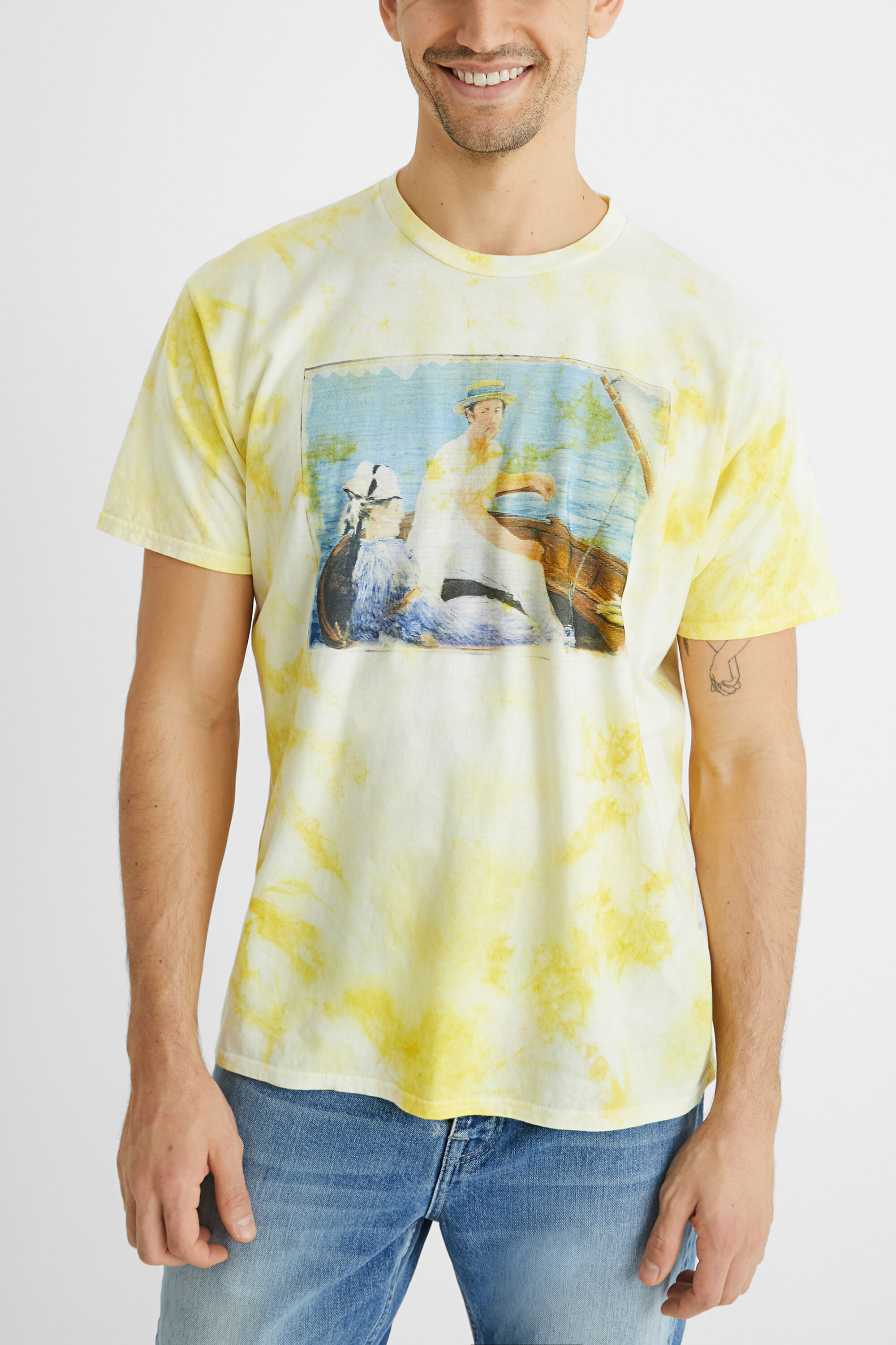 Camiseta tie-dye 100% algod&oacute;n