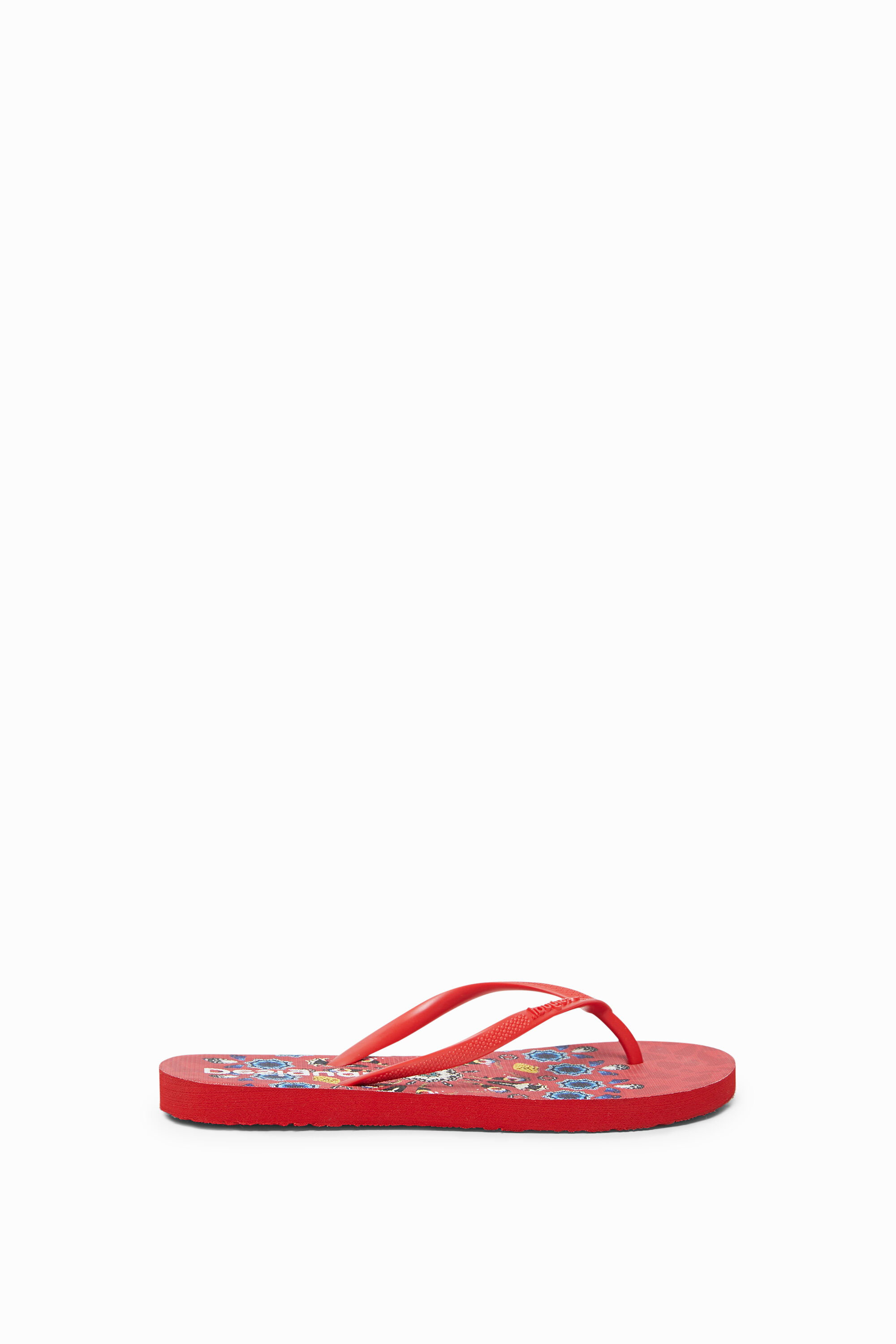 Chanclas ba&ntilde;o suela estampada