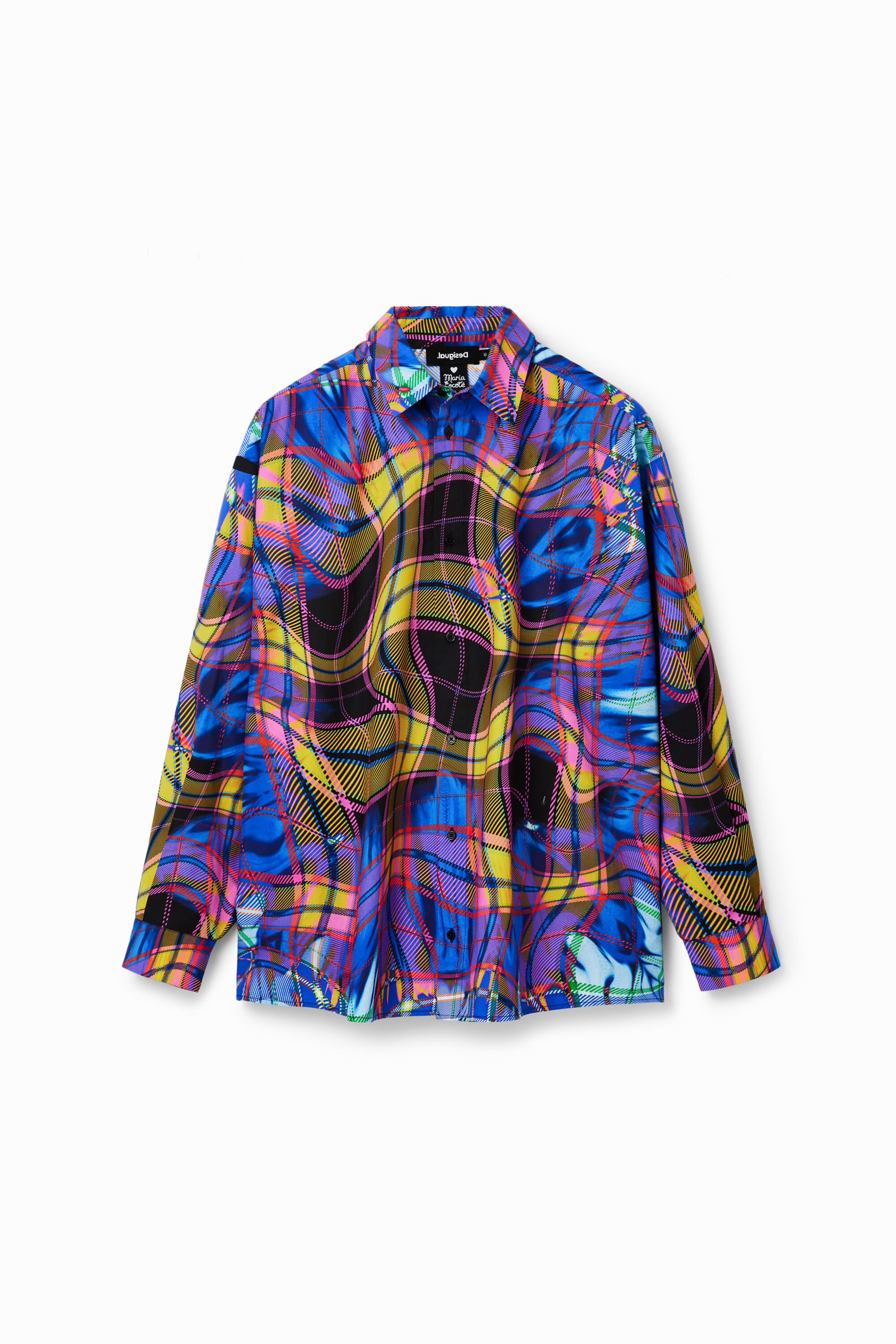 Camisa oversize cuadros Mar&iacute;a Escot&eacute;