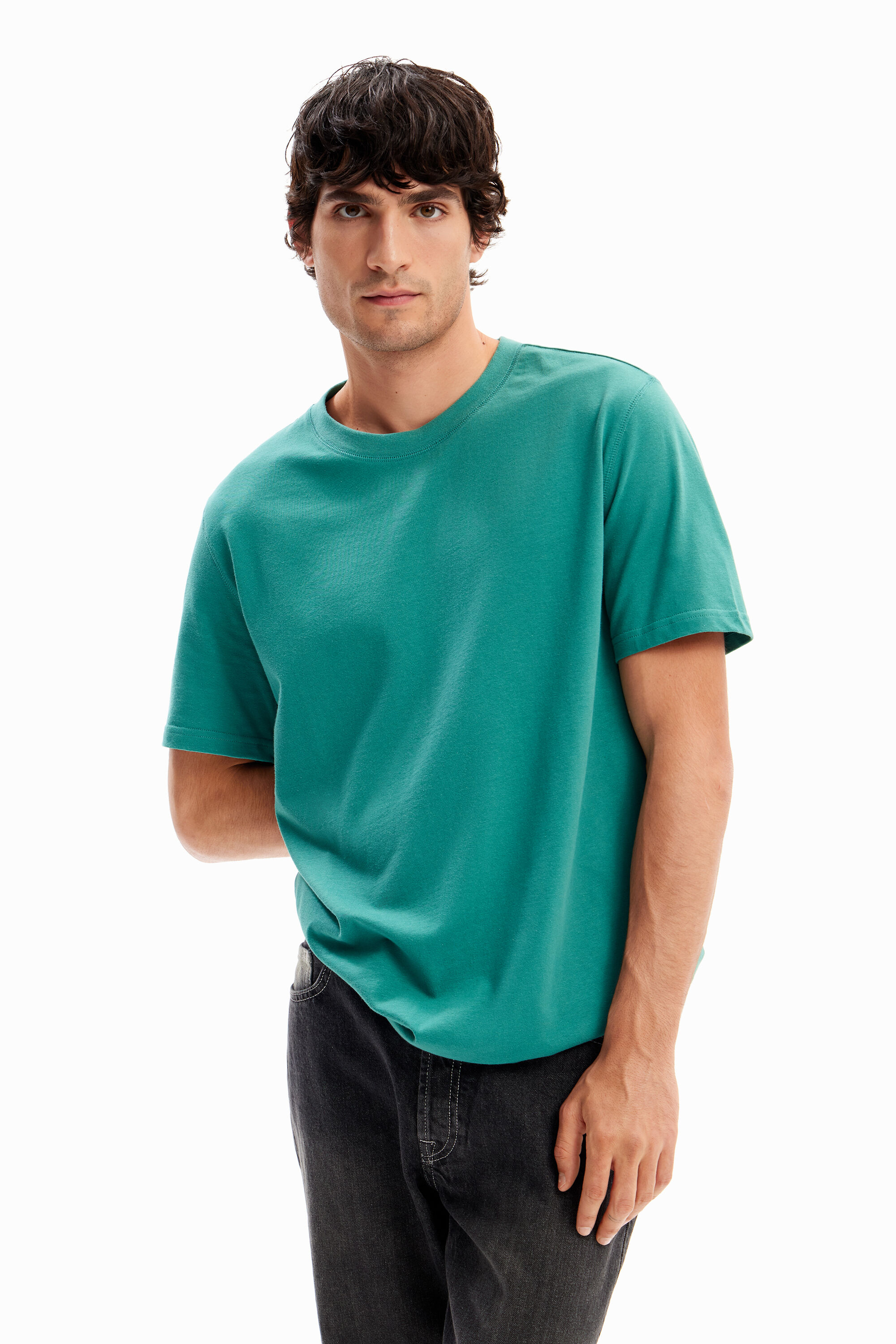 Camiseta lisa costuras