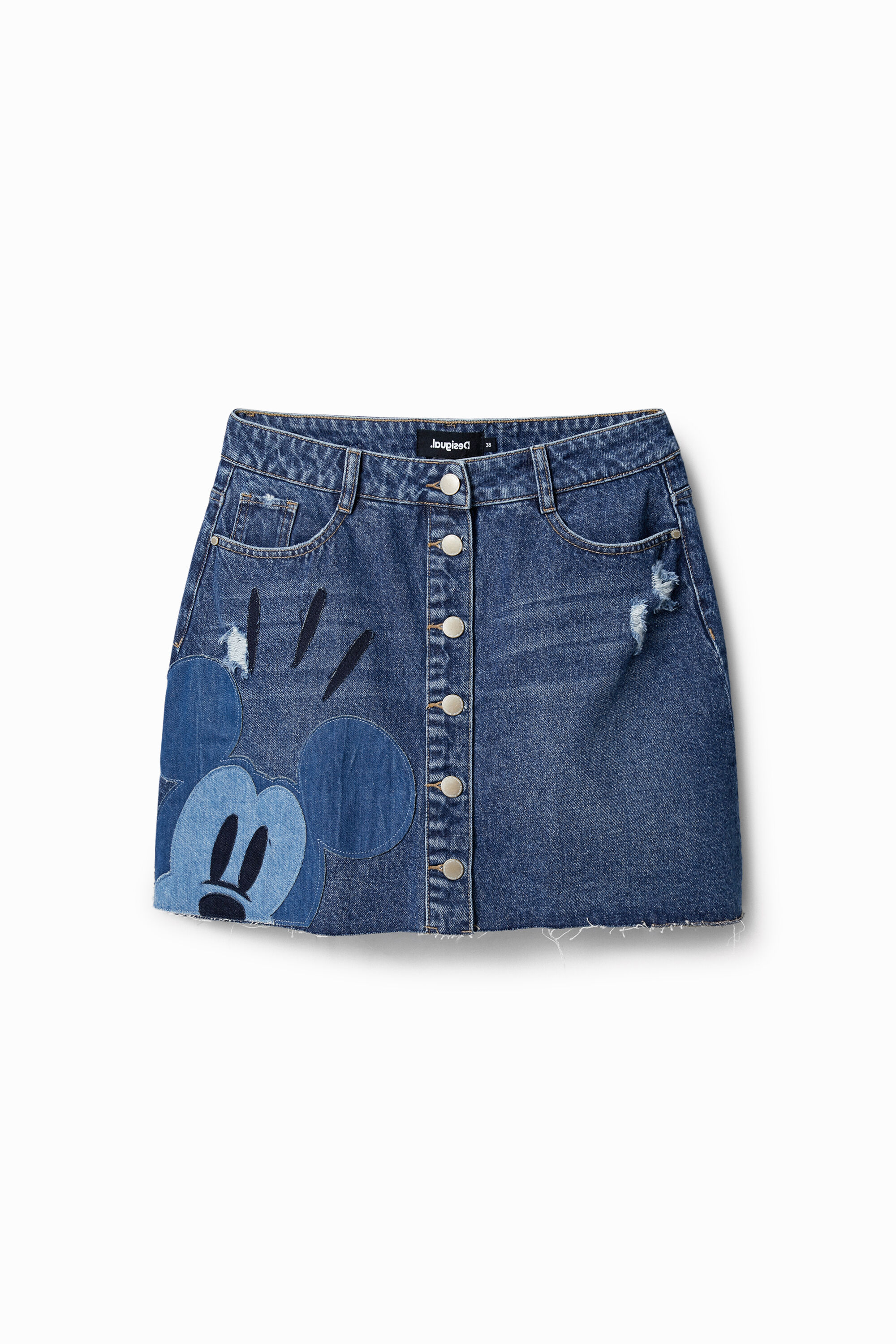 Minifalda patch de Mickey Mouse