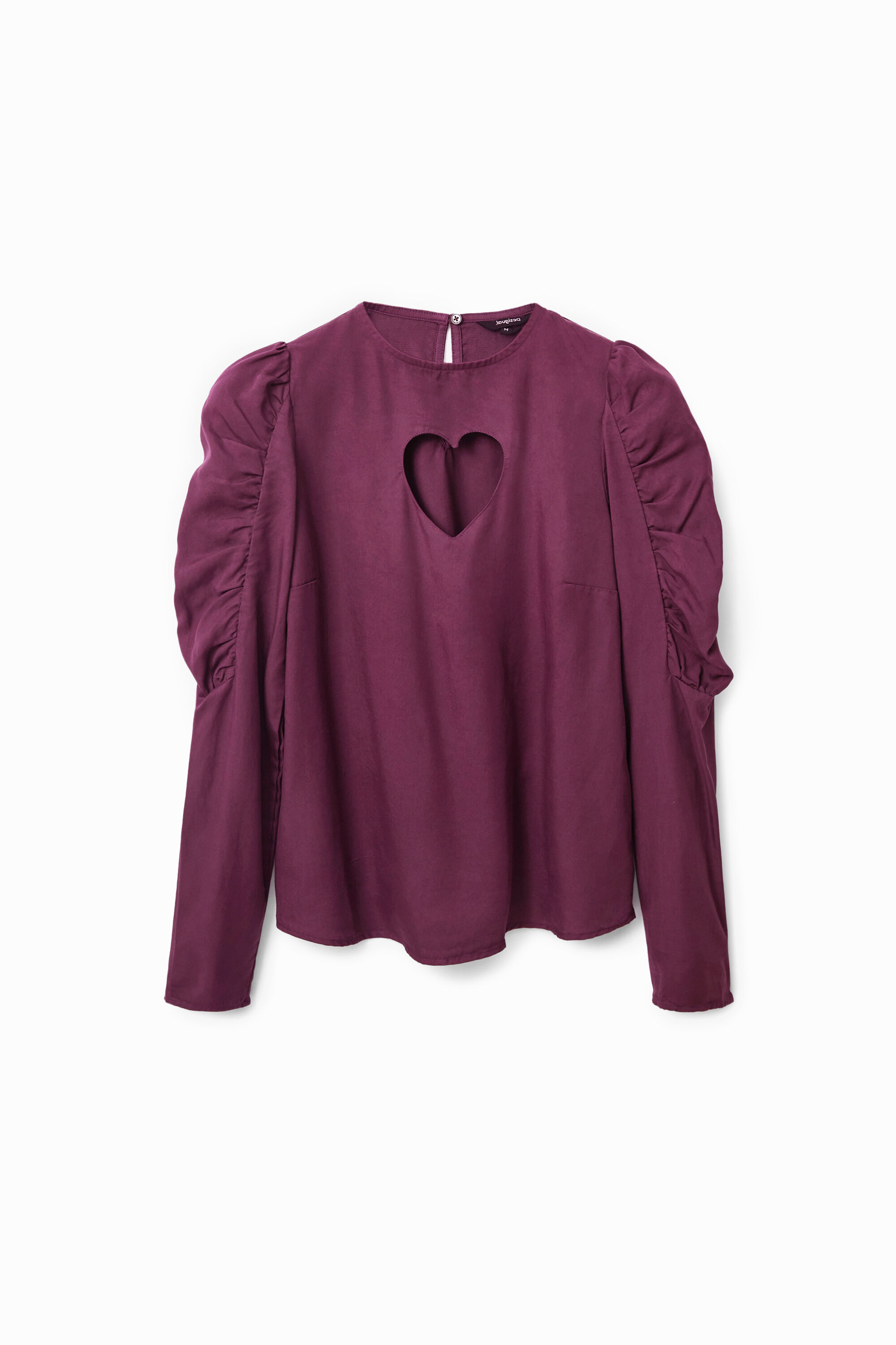 Blusa mangas abullonadas coraz&oacute;n