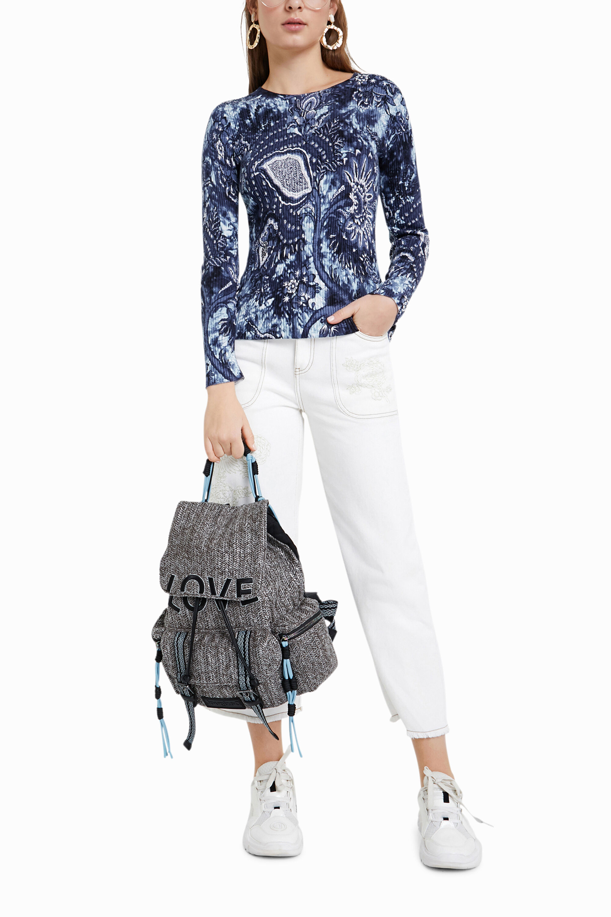 Jersey gran estampado floral