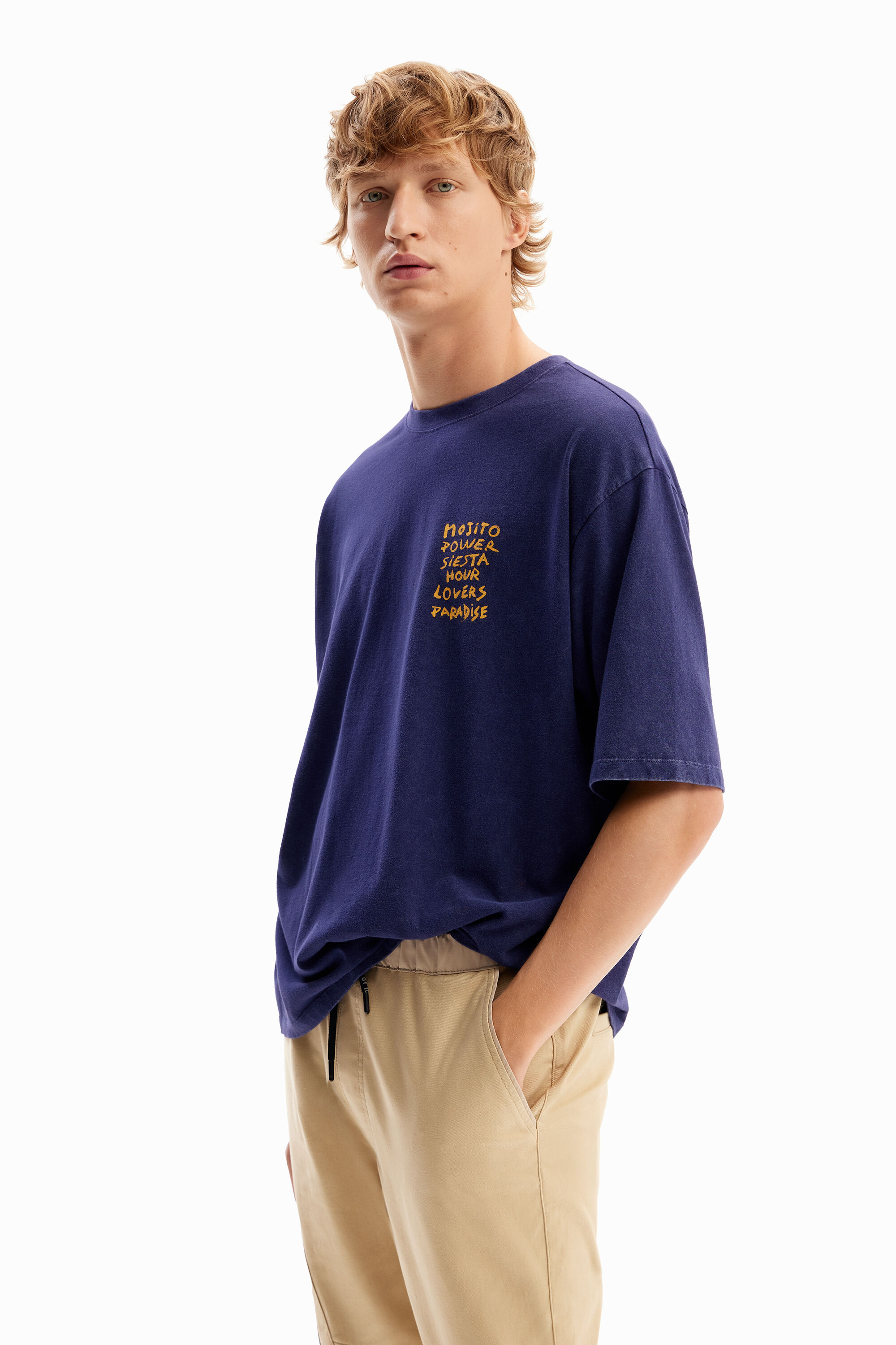 Camiseta relaxed acid wash