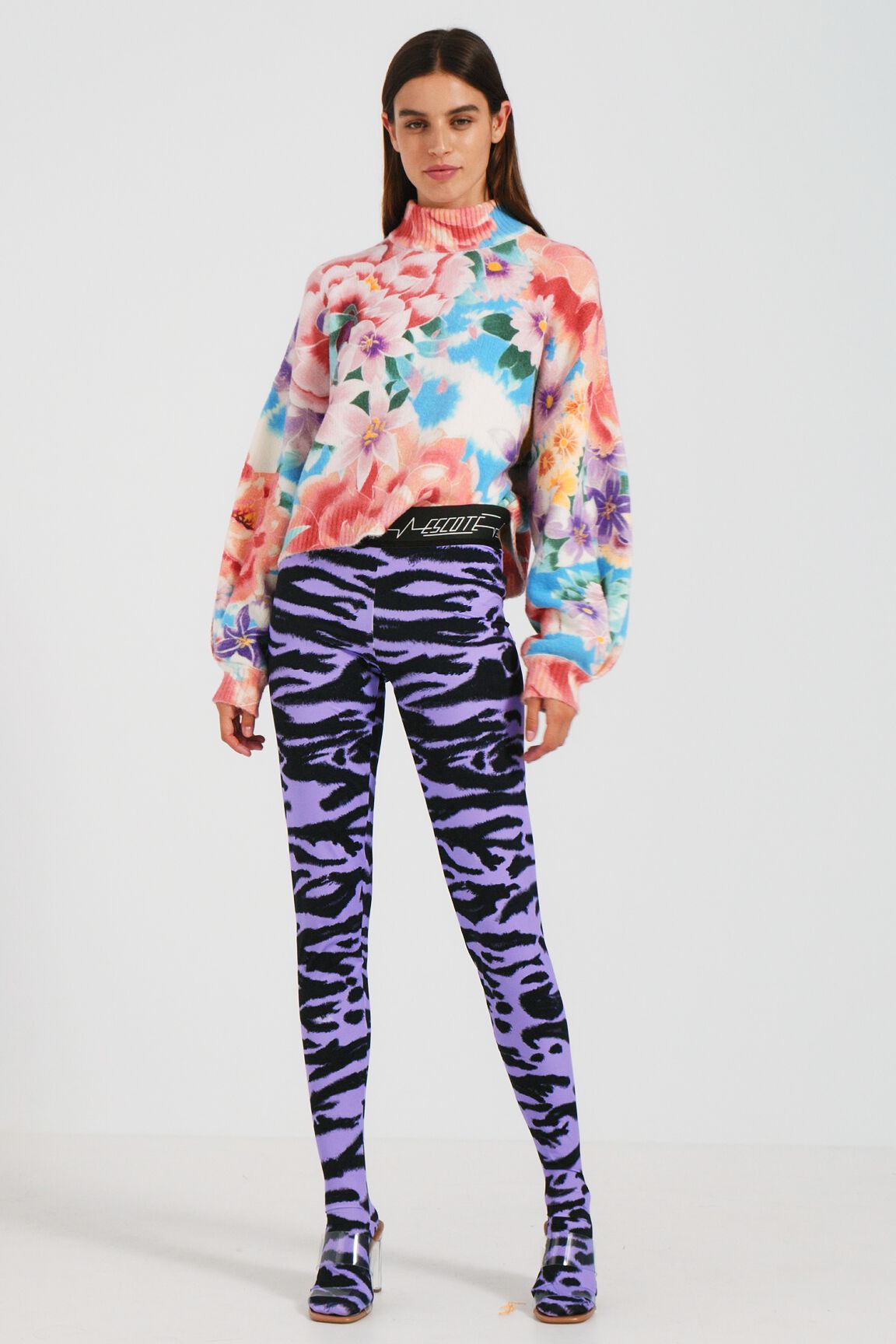 Legging slim animal print